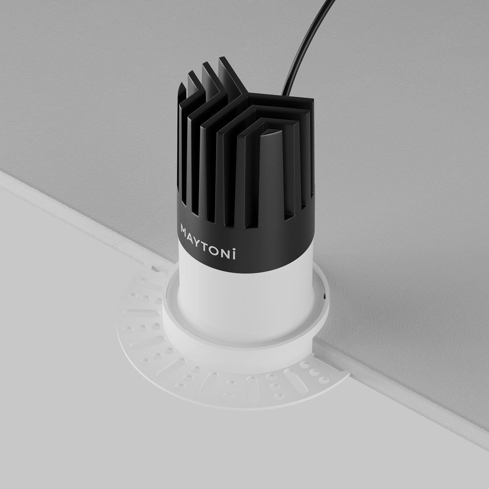 Maytoni downlight Dip LED 50° – wpuszczana oprawa okrągła w kolorze białym