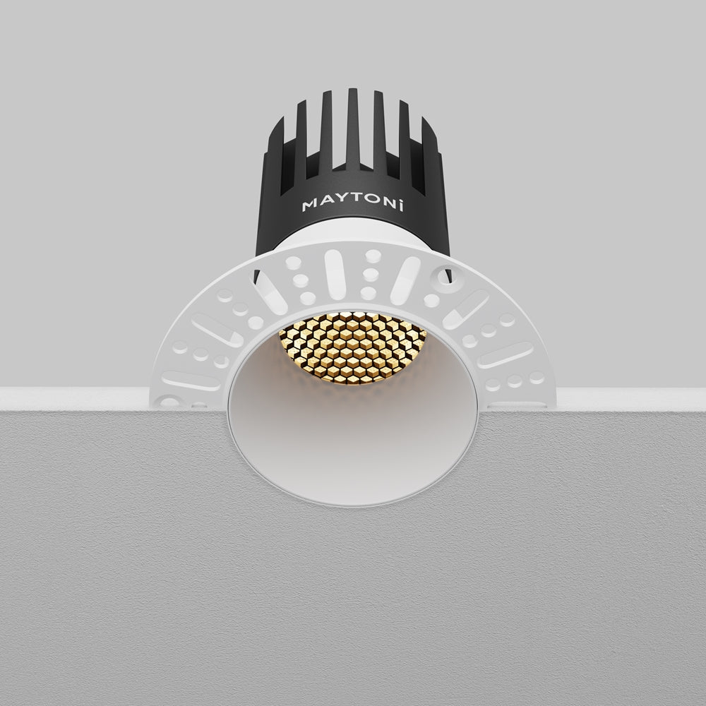 Maytoni downlight Dip LED 50° – wpuszczana oprawa okrągła w kolorze białym