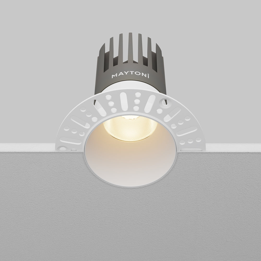 Maytoni downlight Dip LED 50° – wpuszczana oprawa okrągła w kolorze białym