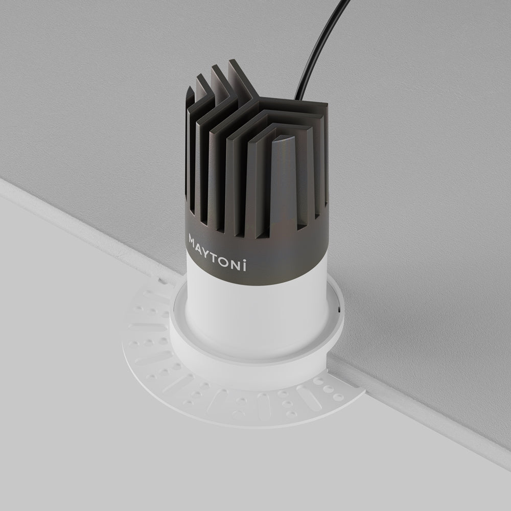 Maytoni downlight Dip LED 50° – wpuszczana oprawa okrągła w kolorze białym