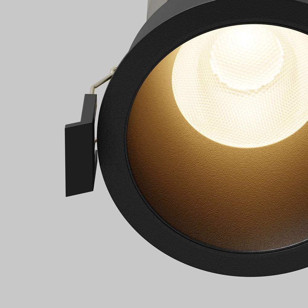 Maytoni downlight Dip LED 50° – wpuszczana oprawa okrągła w kolorze czarnym