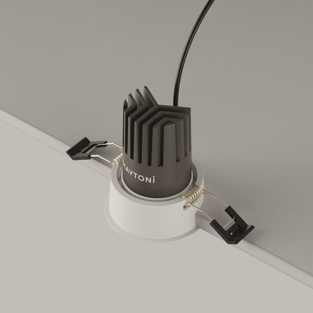 Maytoni downlight Dip LED 50° – wpuszczana oprawa okrągła w kolorze białym