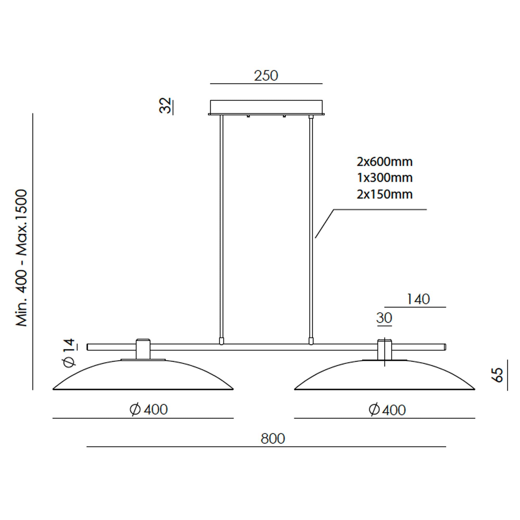 Aromas Betty LED závěsné svítidlo