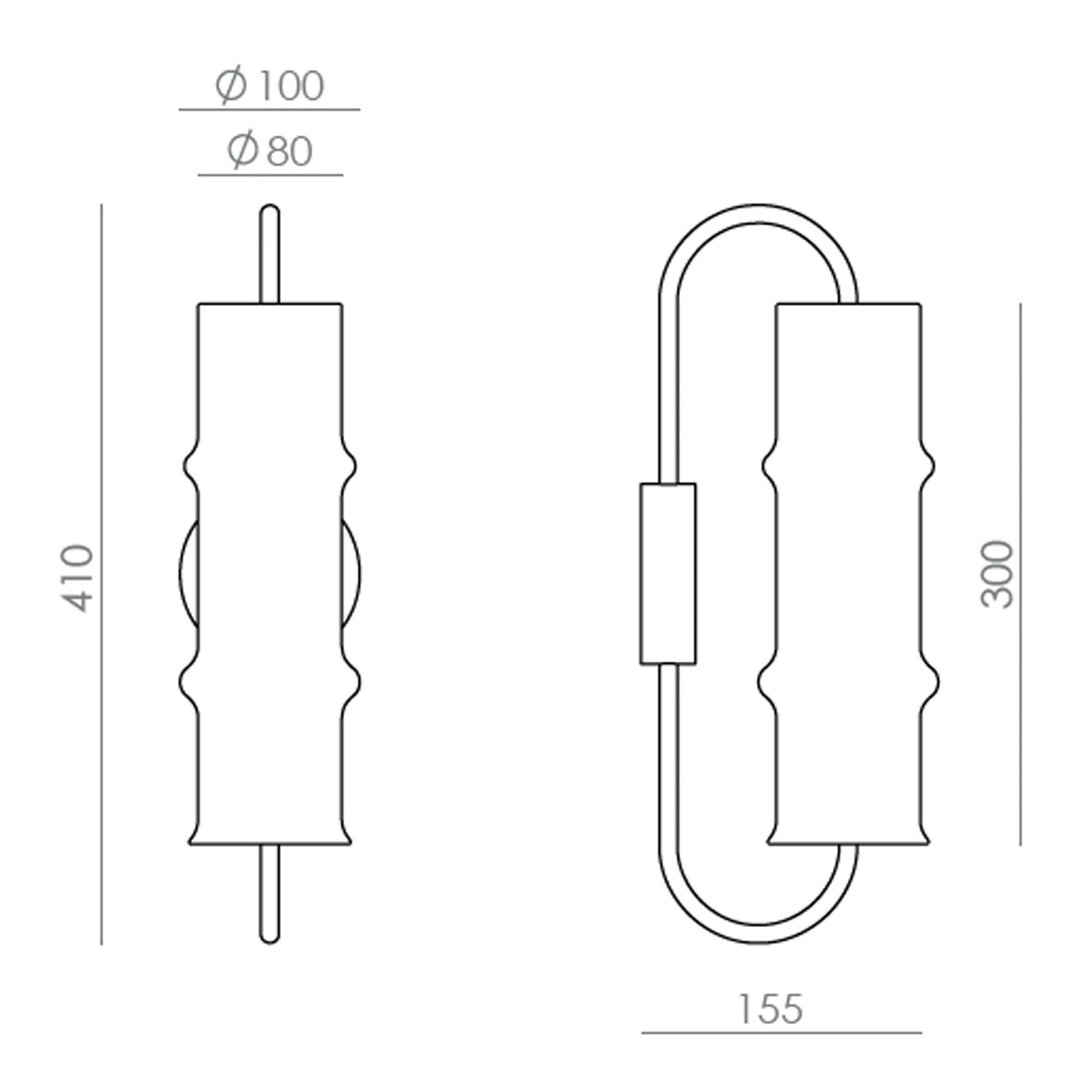 Aromas Canna LED nástěnné svítidlo