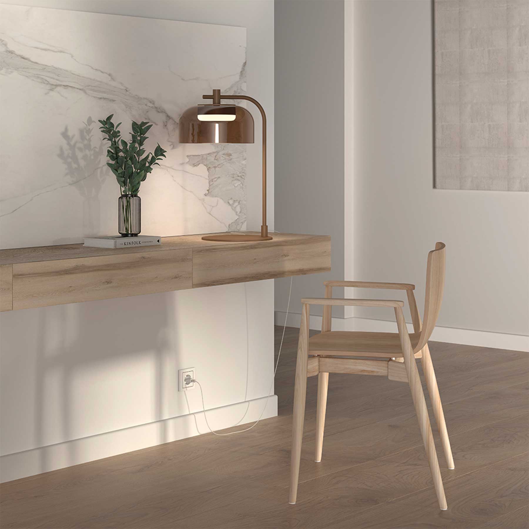 Aromas Ipon LED stolní skleněné svítidlo