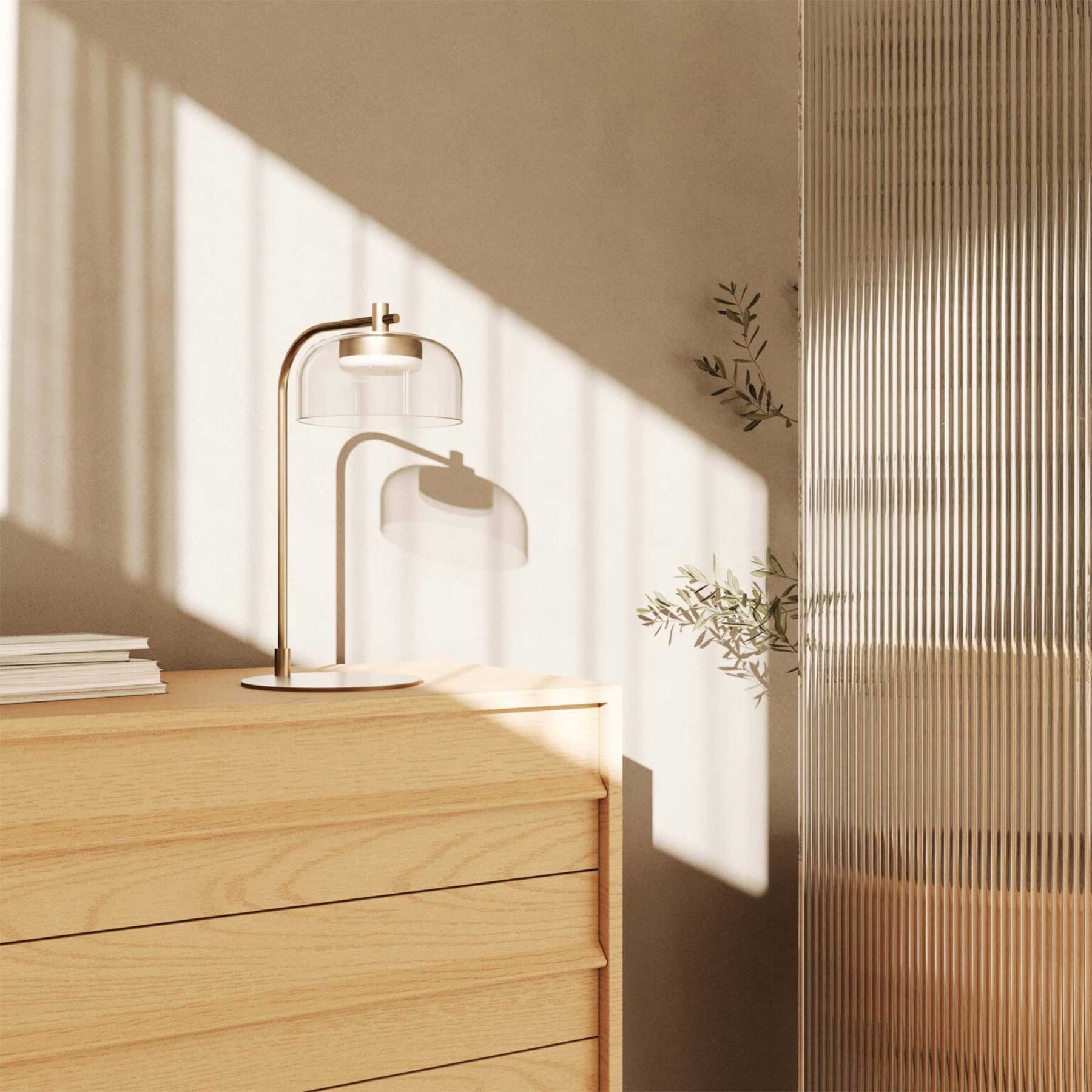 Aromas Ipon LED stolní skleněné svítidlo