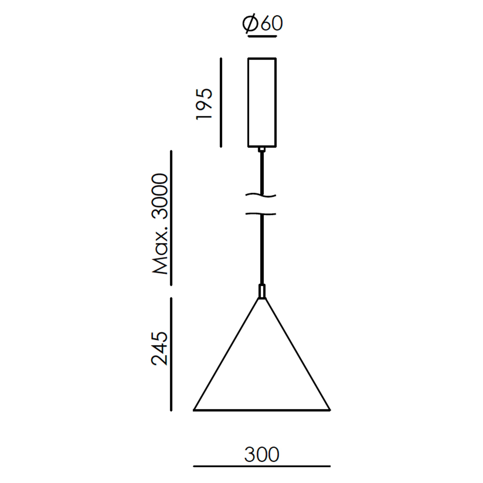 Aromas Trag LED závěsné svítidlo