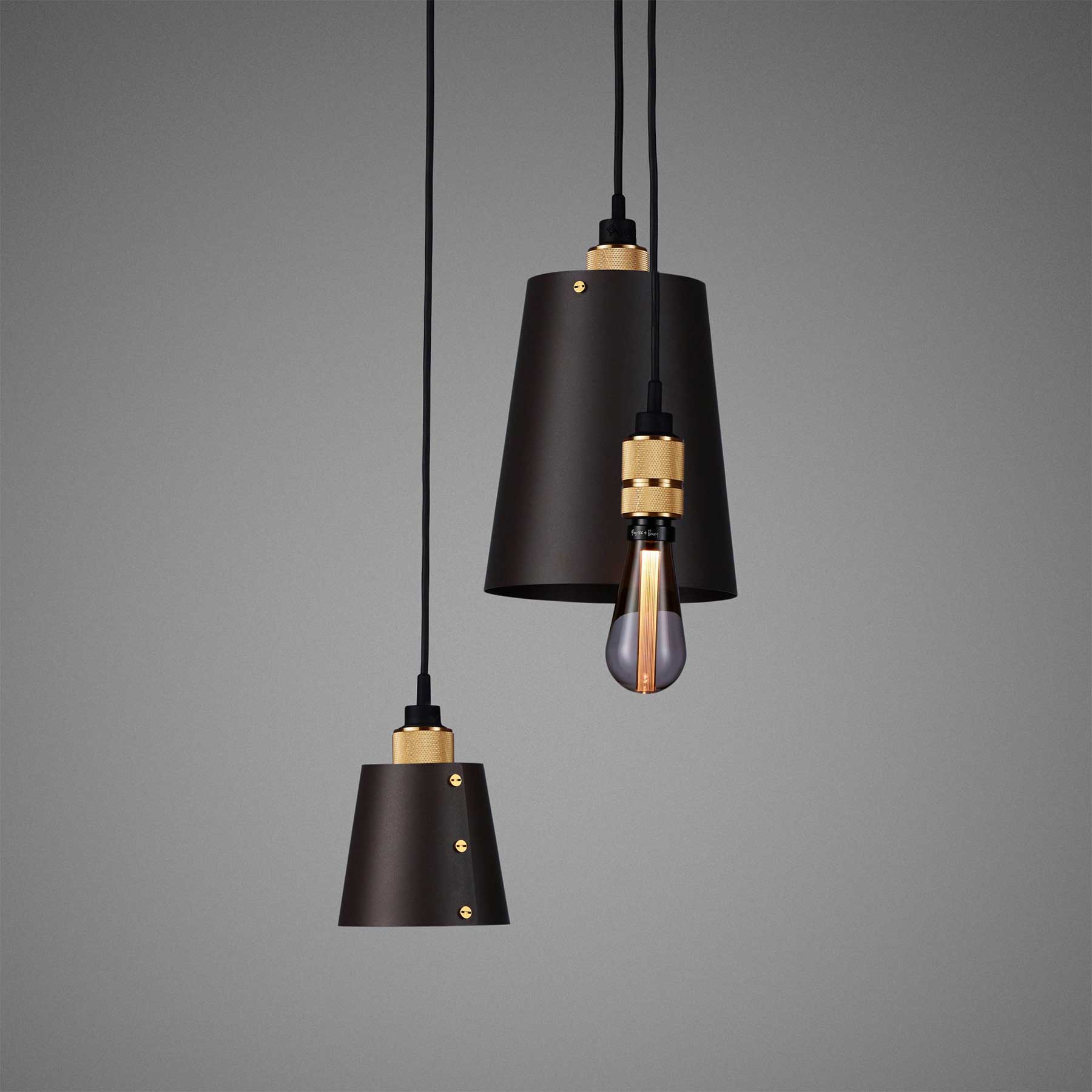 Buster & Punch HOOKED Mix E27 grafitové závěsné svítidlo