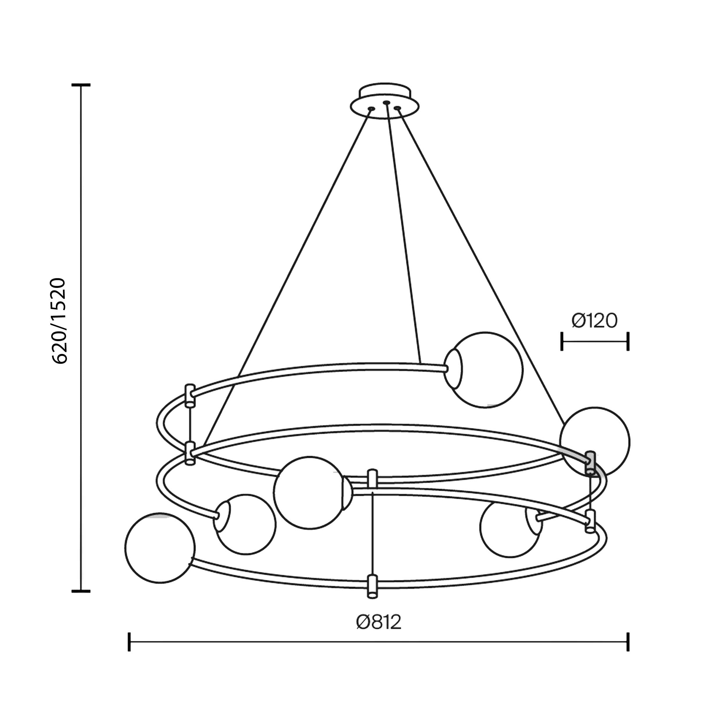 Maytoni Balance G9 – lampa wisząca