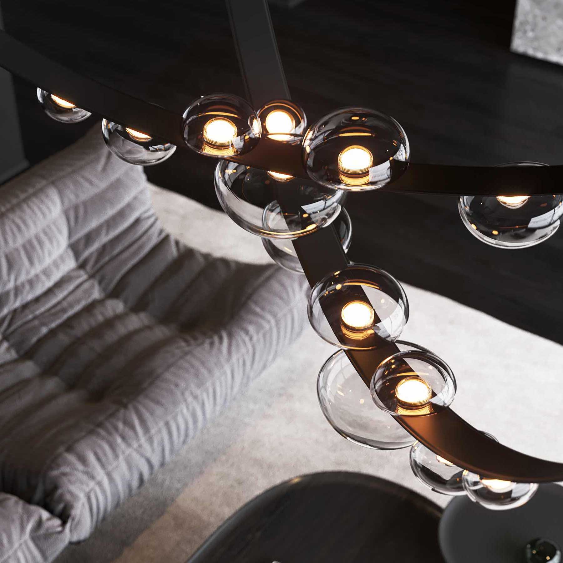 Bomma Dew Drops LED skleněné závěsné svítidlo