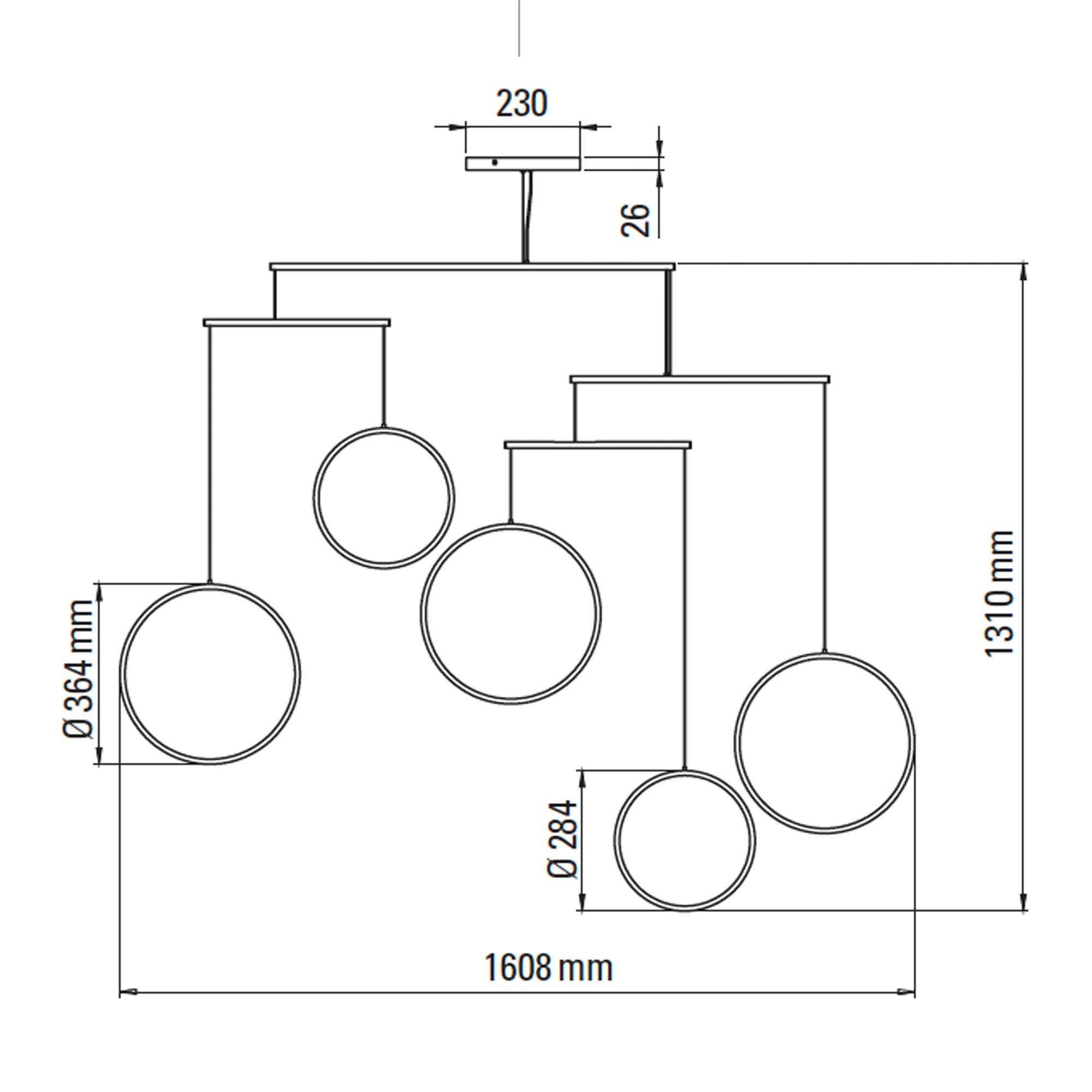 DCW éditions Focus LED závěsné svítidlo