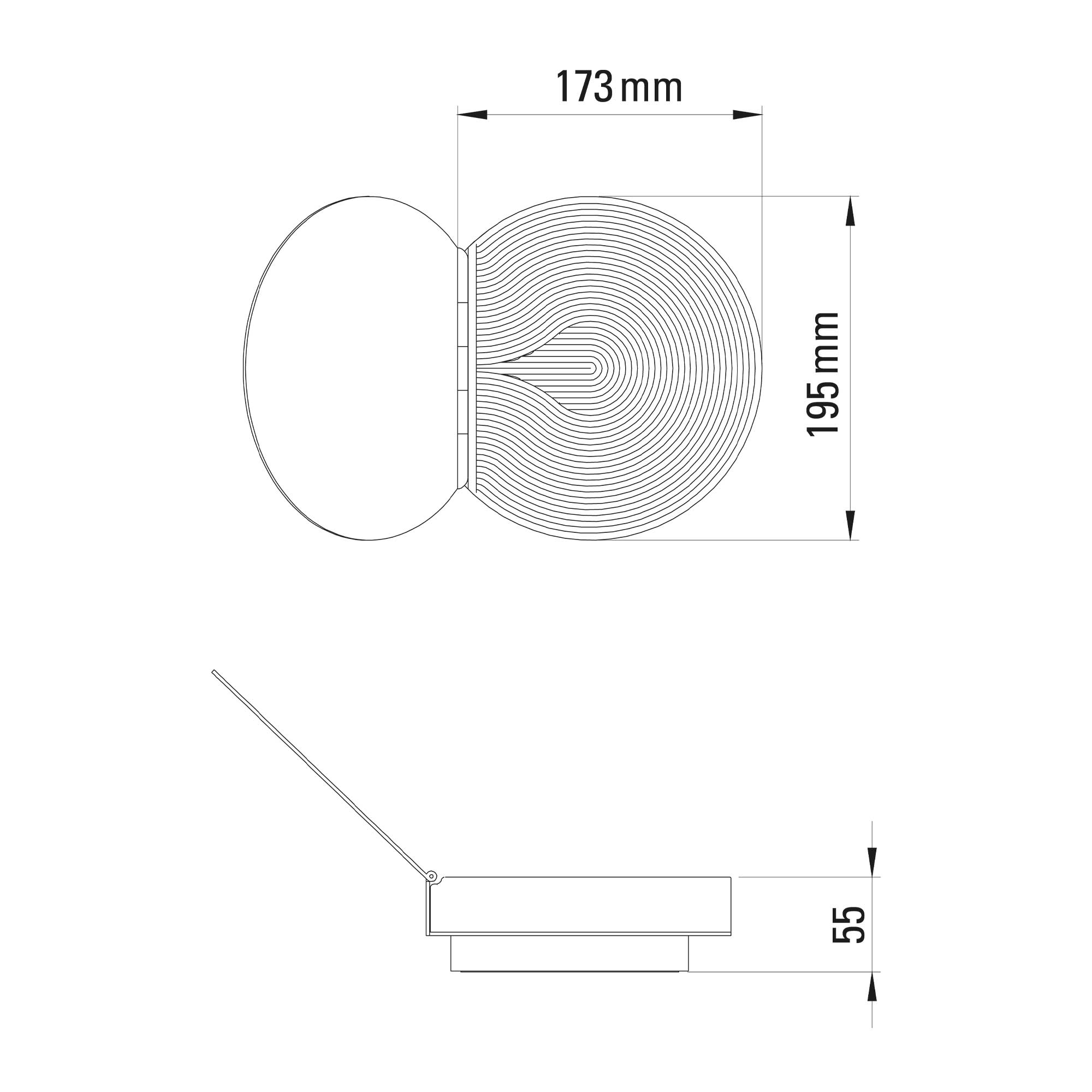 DCW éditions Poudrier LED nástěnné svítidlo