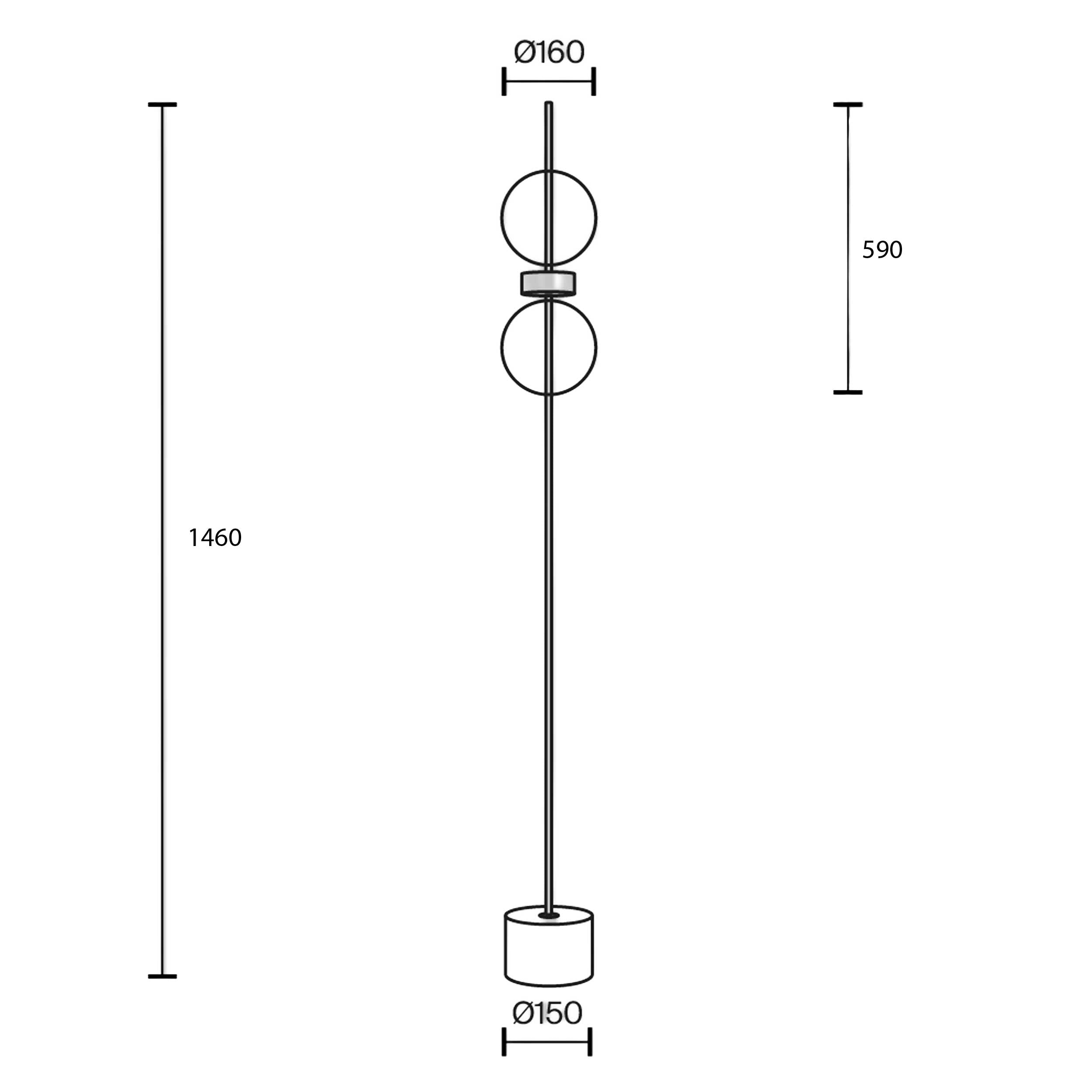Lampa stojąca LED Maytoni Double Moon