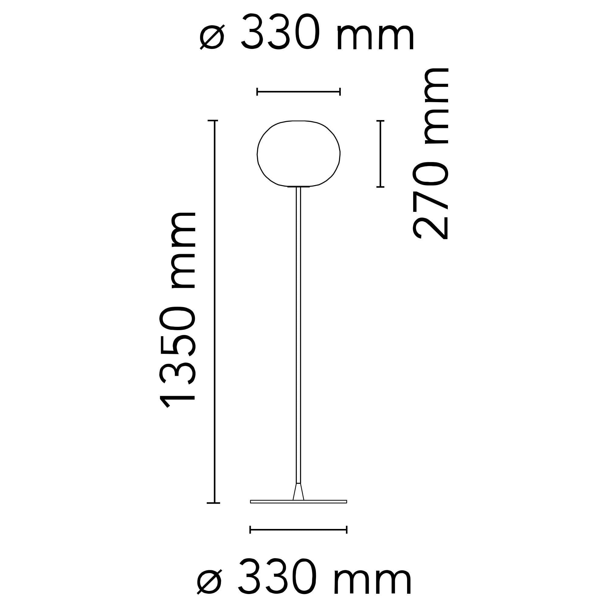 Flos Glo-Ball E27 stojací svítidlo