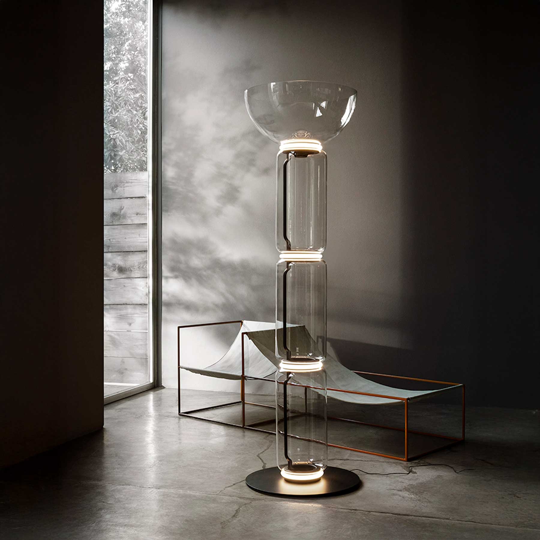 Flos Noctambule LED stojací skleněné svítidlo