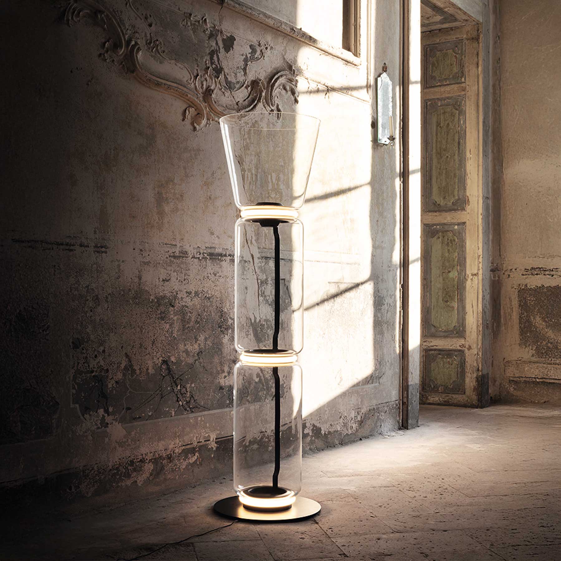 Flos Noctambule LED stojací skleněné svítidlo