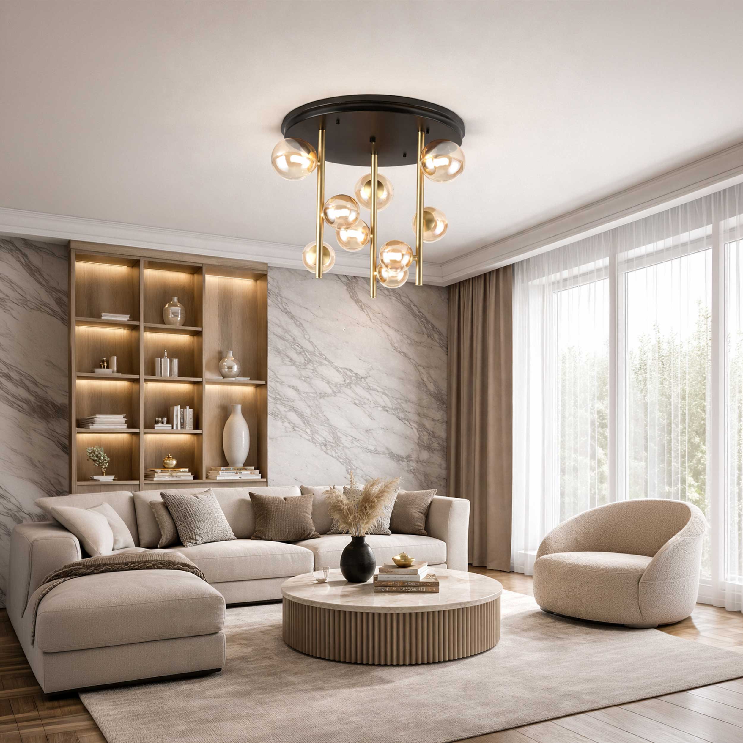 Oprawa sufitowa wisząca Ideal lux Perlage G9