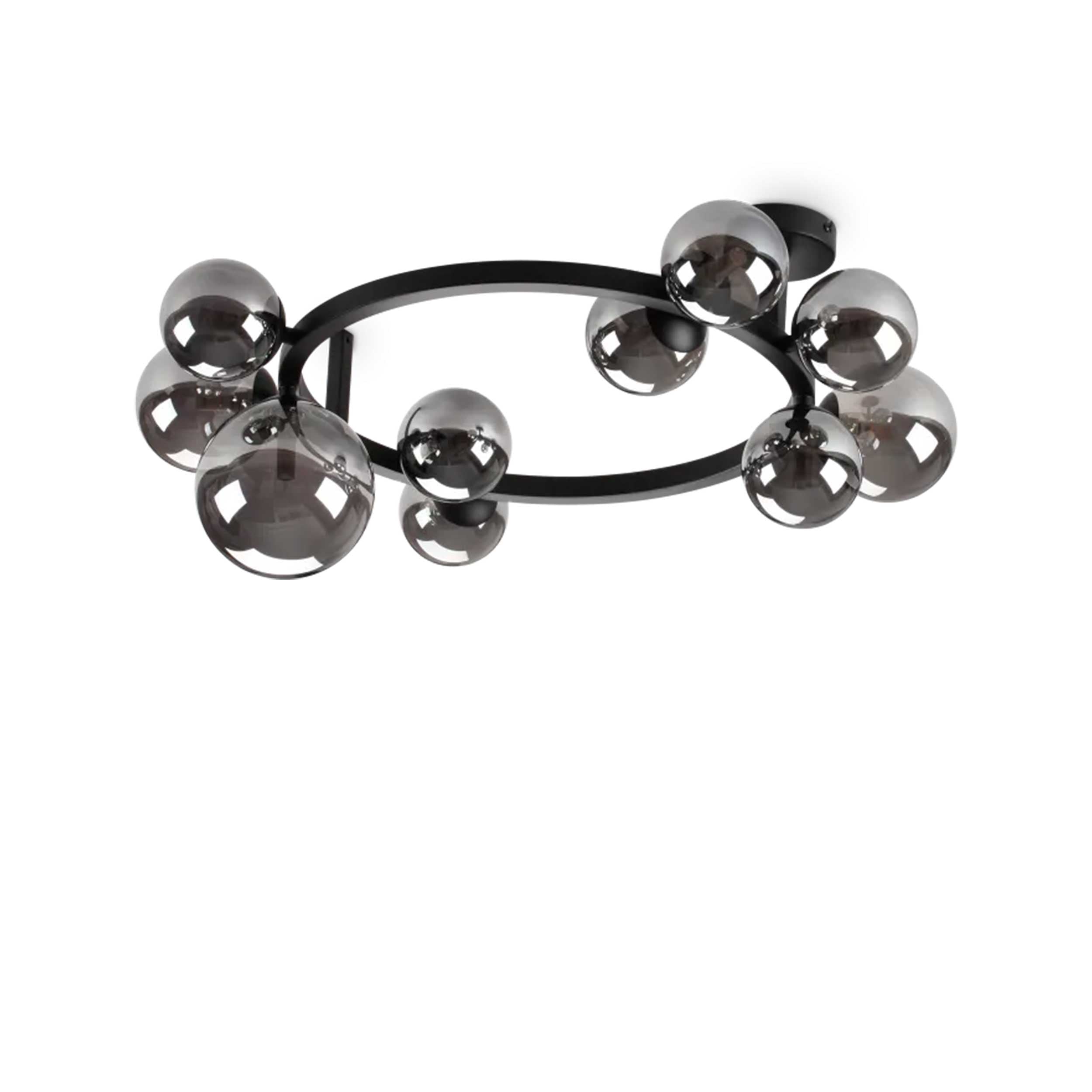 Okrągła oprawa wisząca Ideal lux Perlage G9