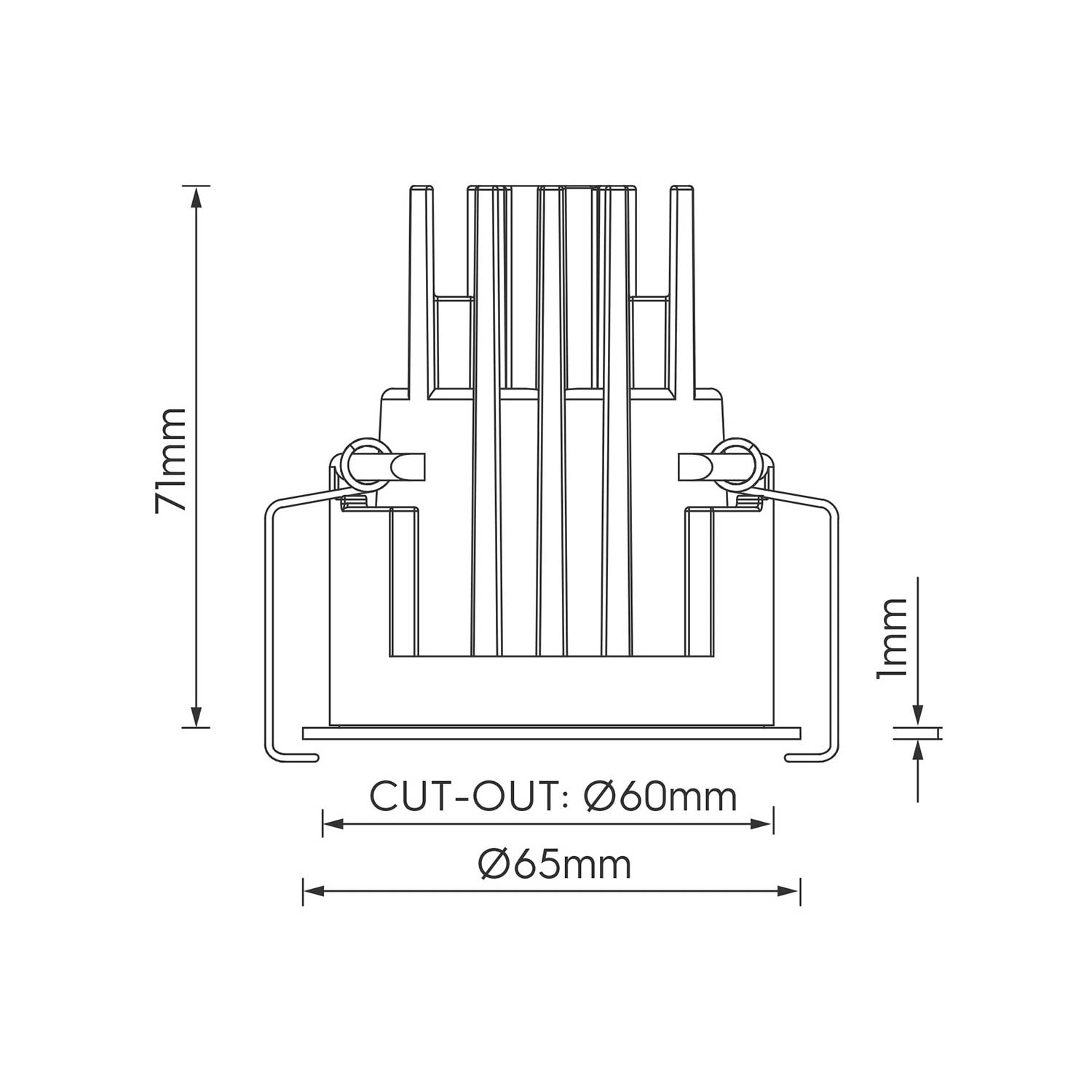 KARIZMA luce Amata Lente LED zápustné svítidlo