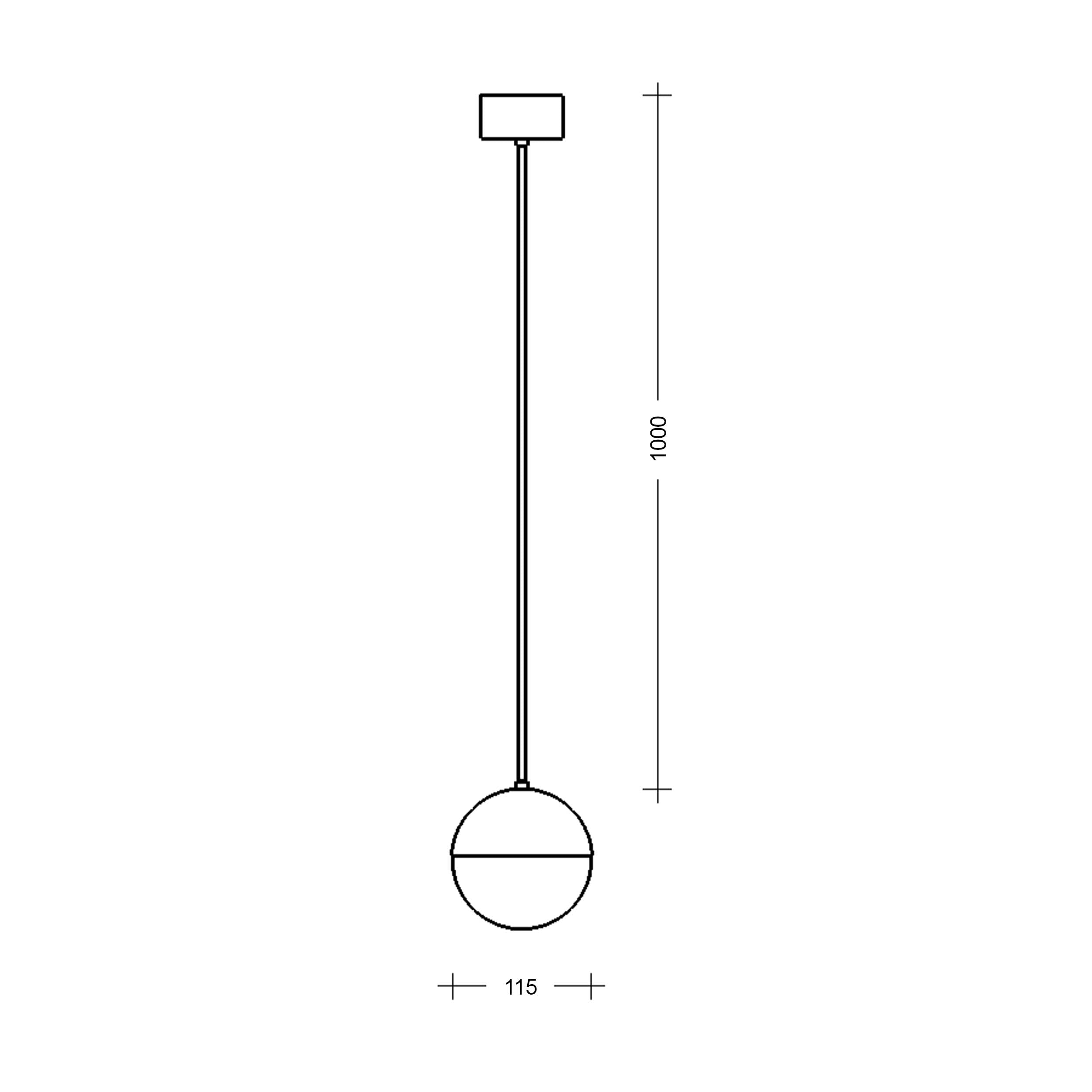 Lampa wisząca LED Lucis Semiluna