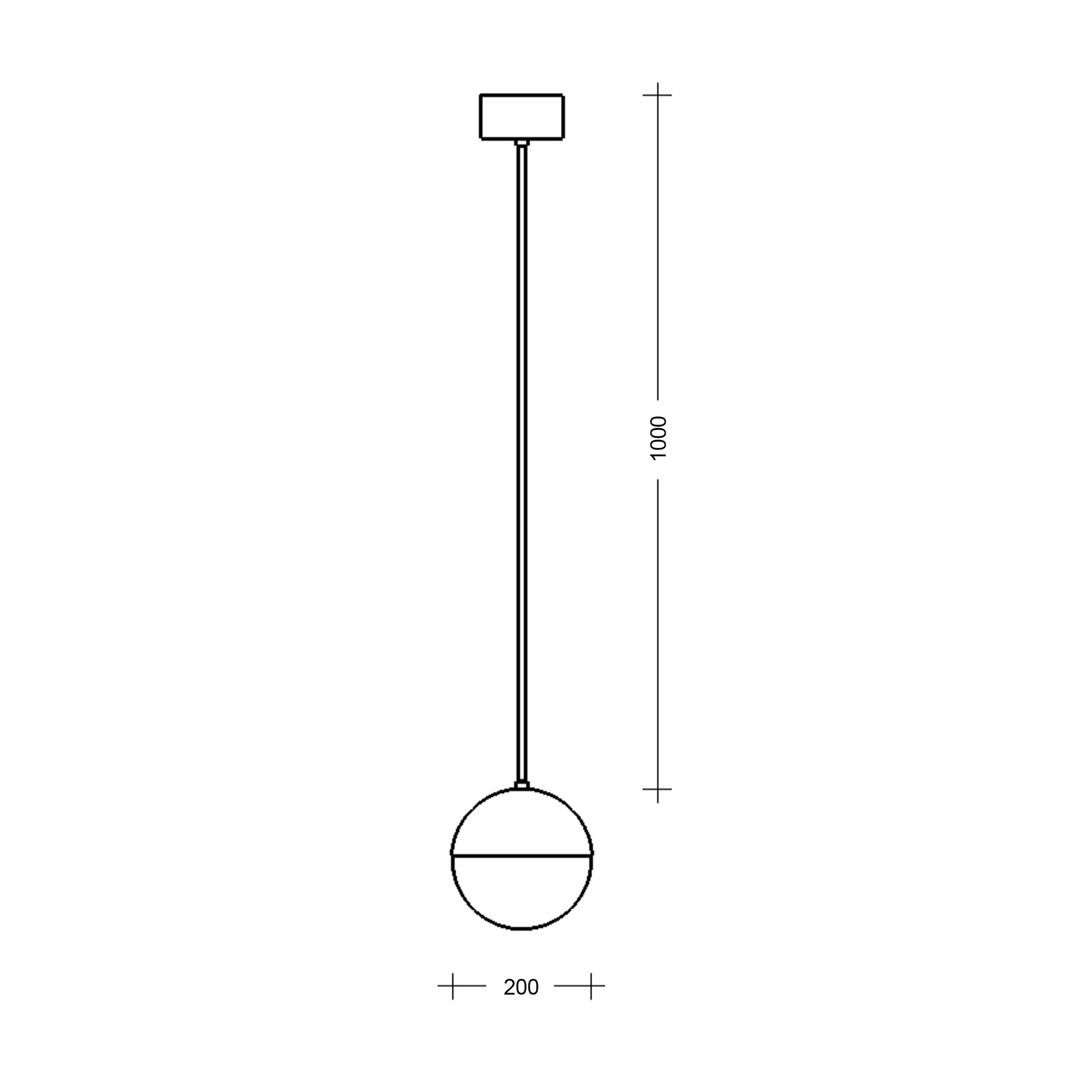 Lampa wisząca LED Lucis Semiluna