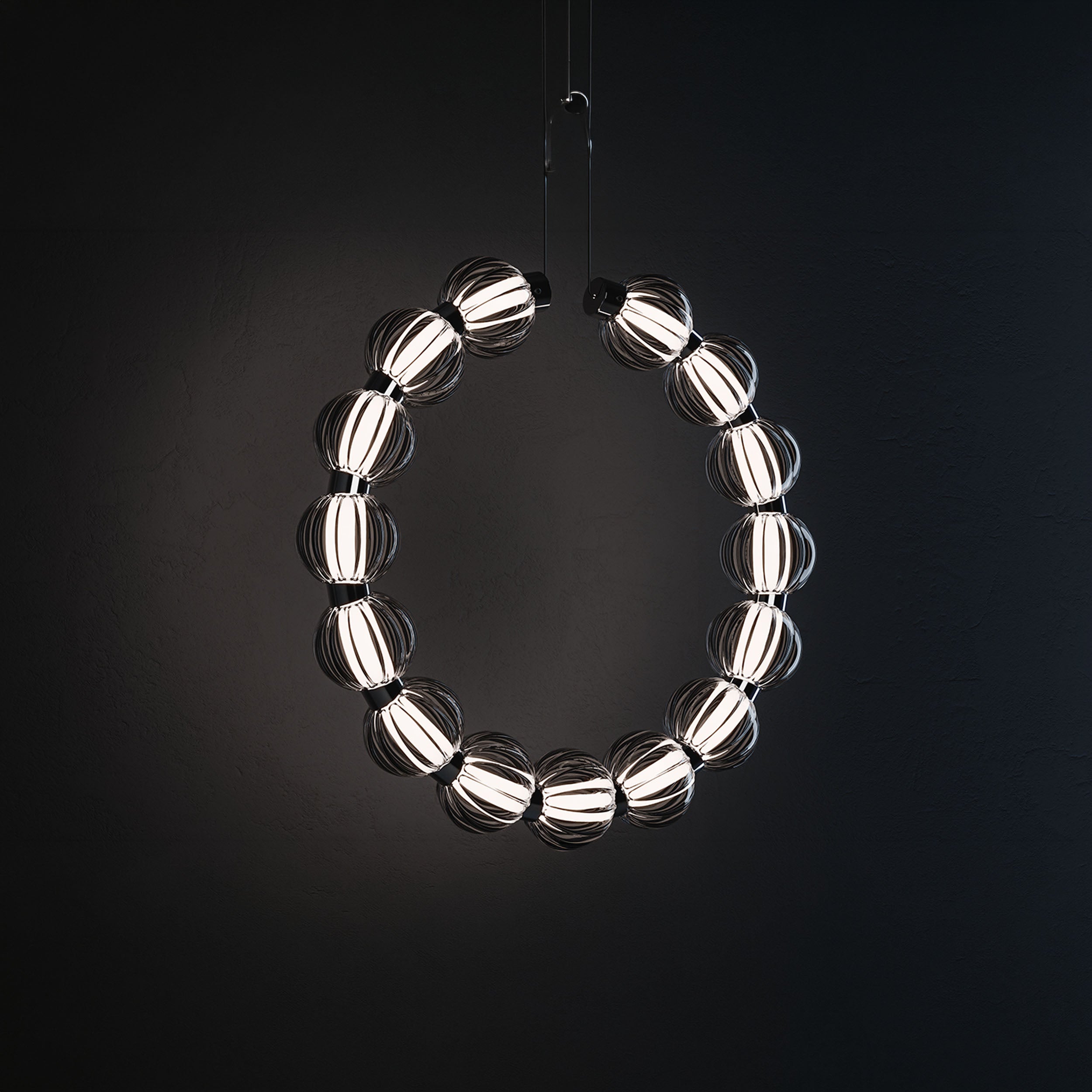 Maytoni Amulet LED – lampa wisząca w formie kompozycji łańcuchowej