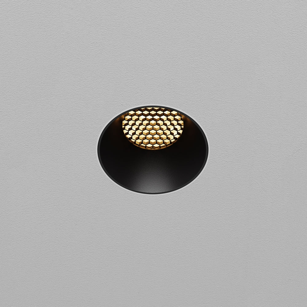 Maytoni downlight Dip LED 50° – wpuszczana oprawa okrągła w kolorze czarnym