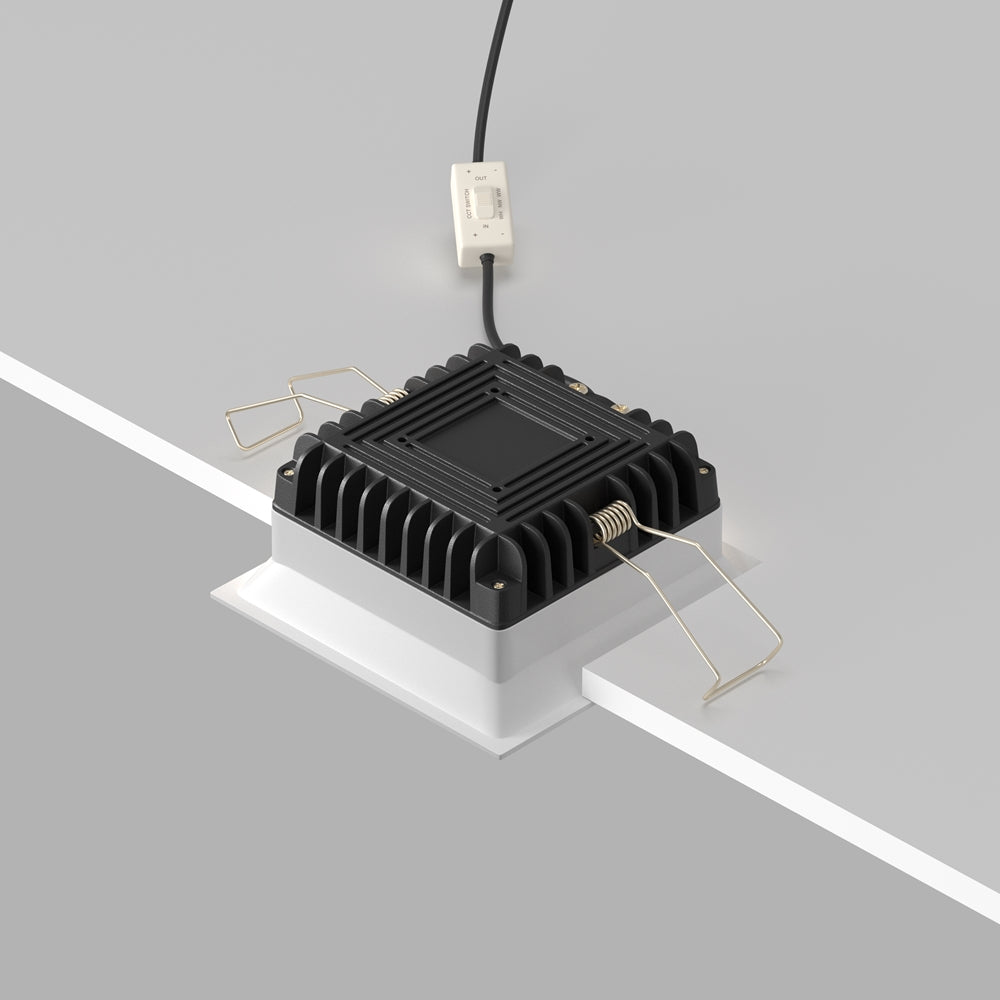 Maytoni downlight Okno LED 100° – wpuszczana oprawa kwadratowa