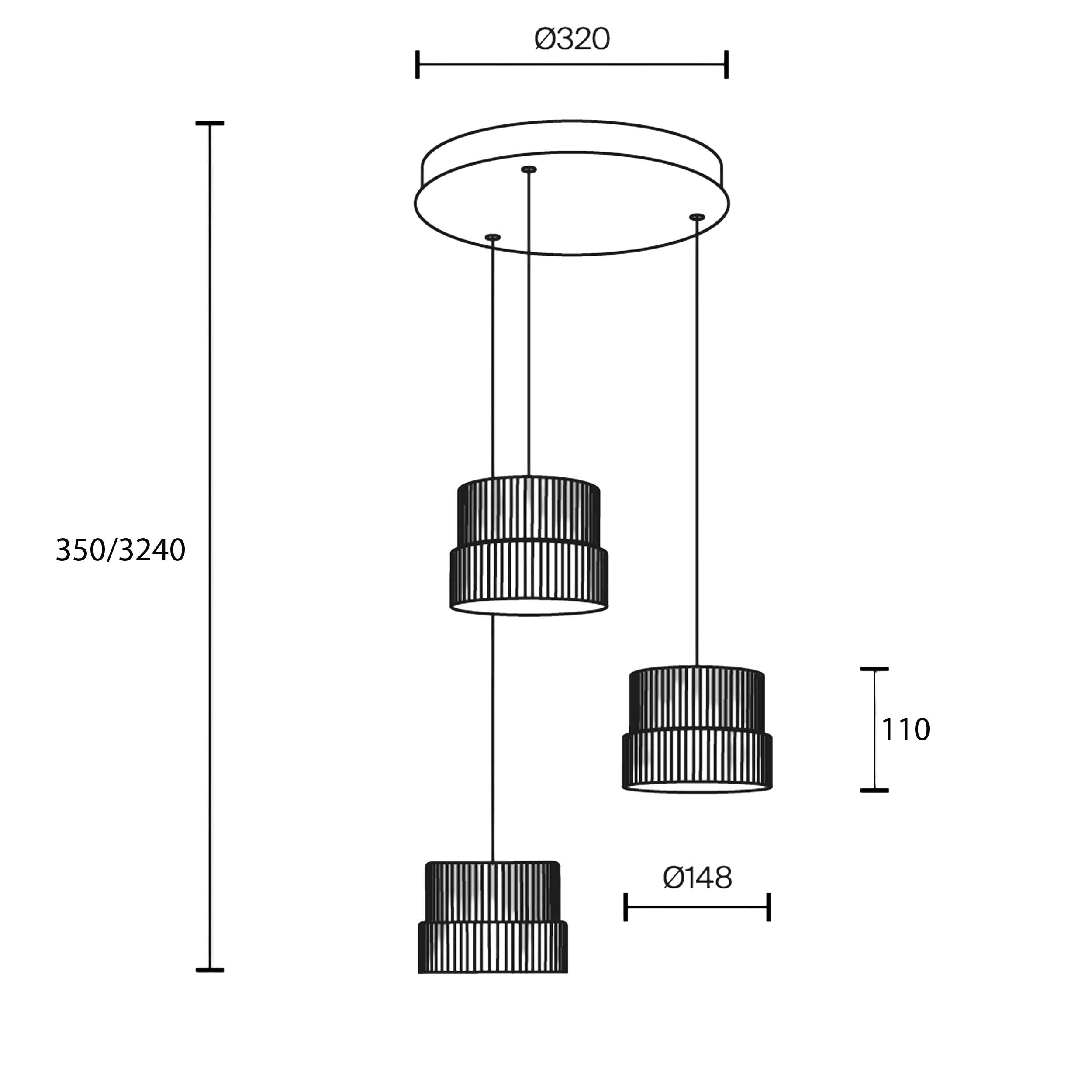 Lampa wisząca Maytoni Scala LED