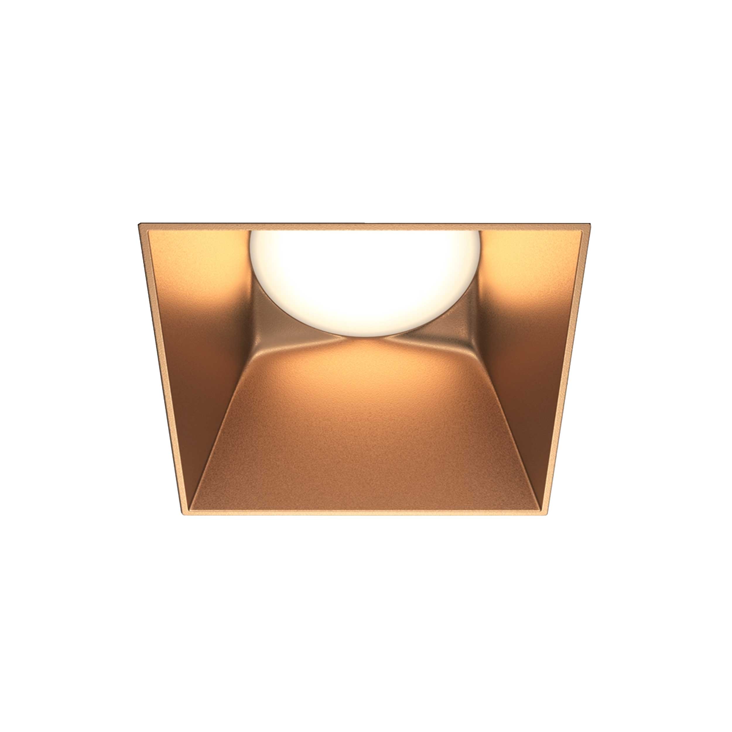Maytoni downlight Share GU10 – kwadratowa oprawa wpuszczana