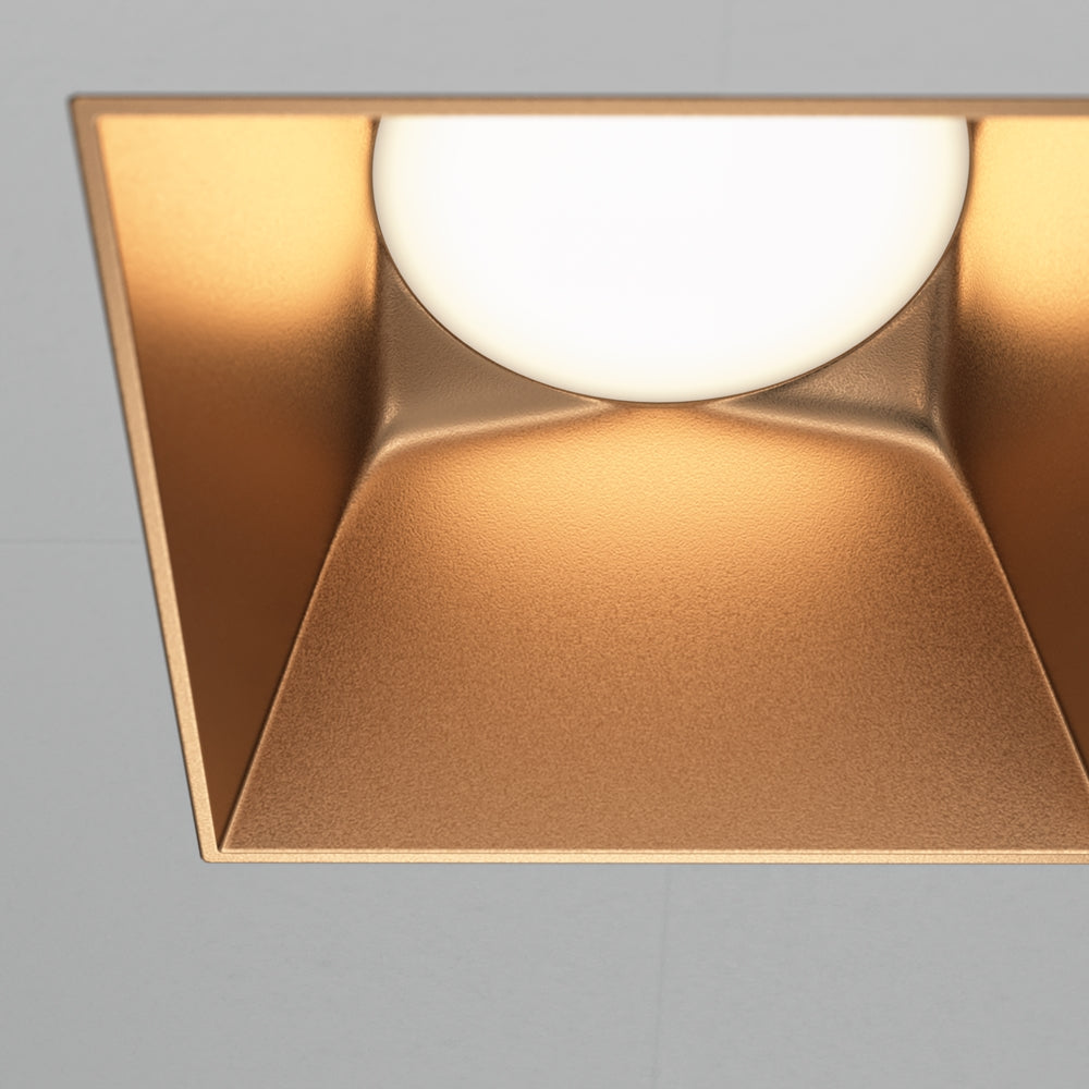 Maytoni downlight Share GU10 – kwadratowa oprawa wpuszczana