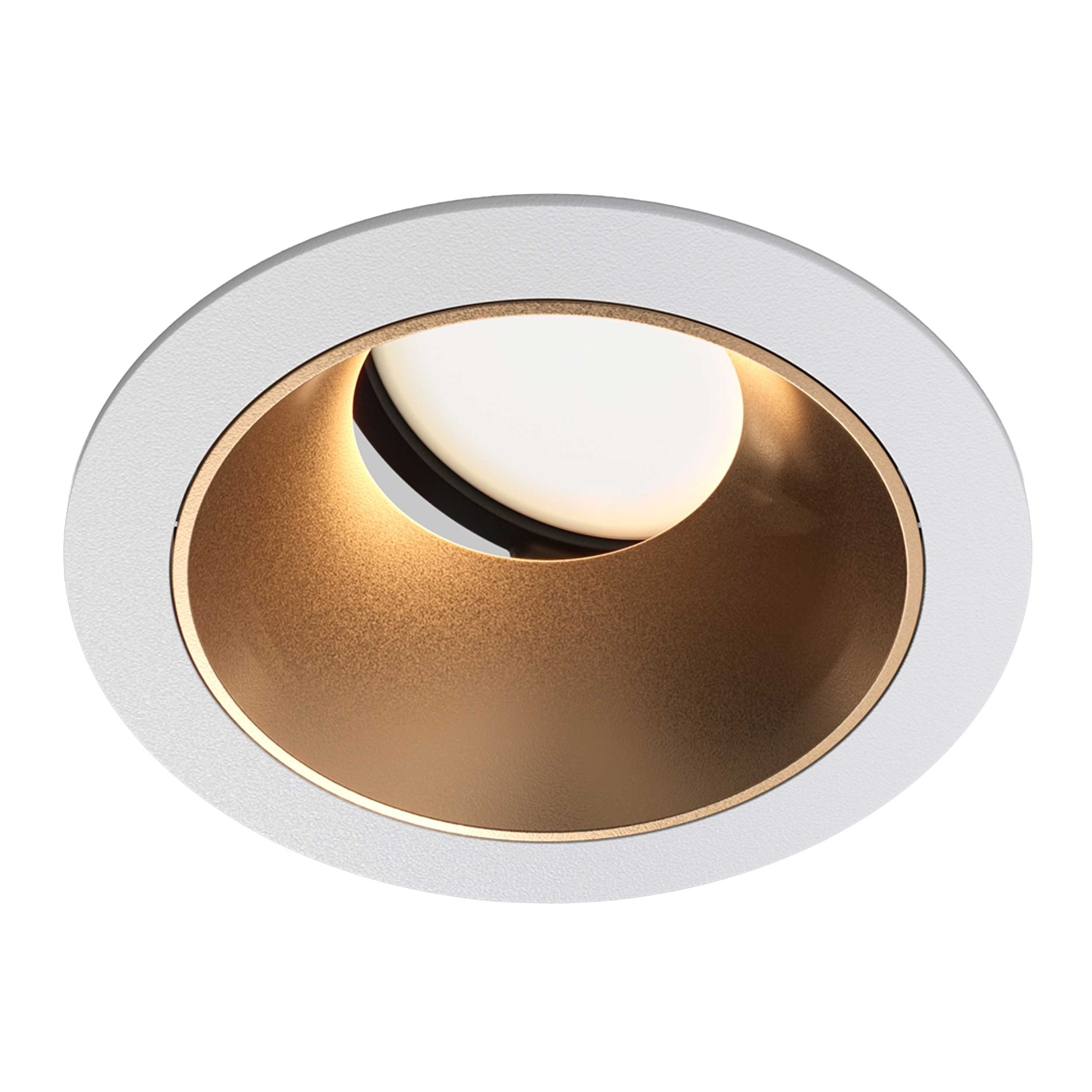 Maytoni downlight Share GU10 – wpuszczana oprawa oświetleniowa o okrągłym kształcie