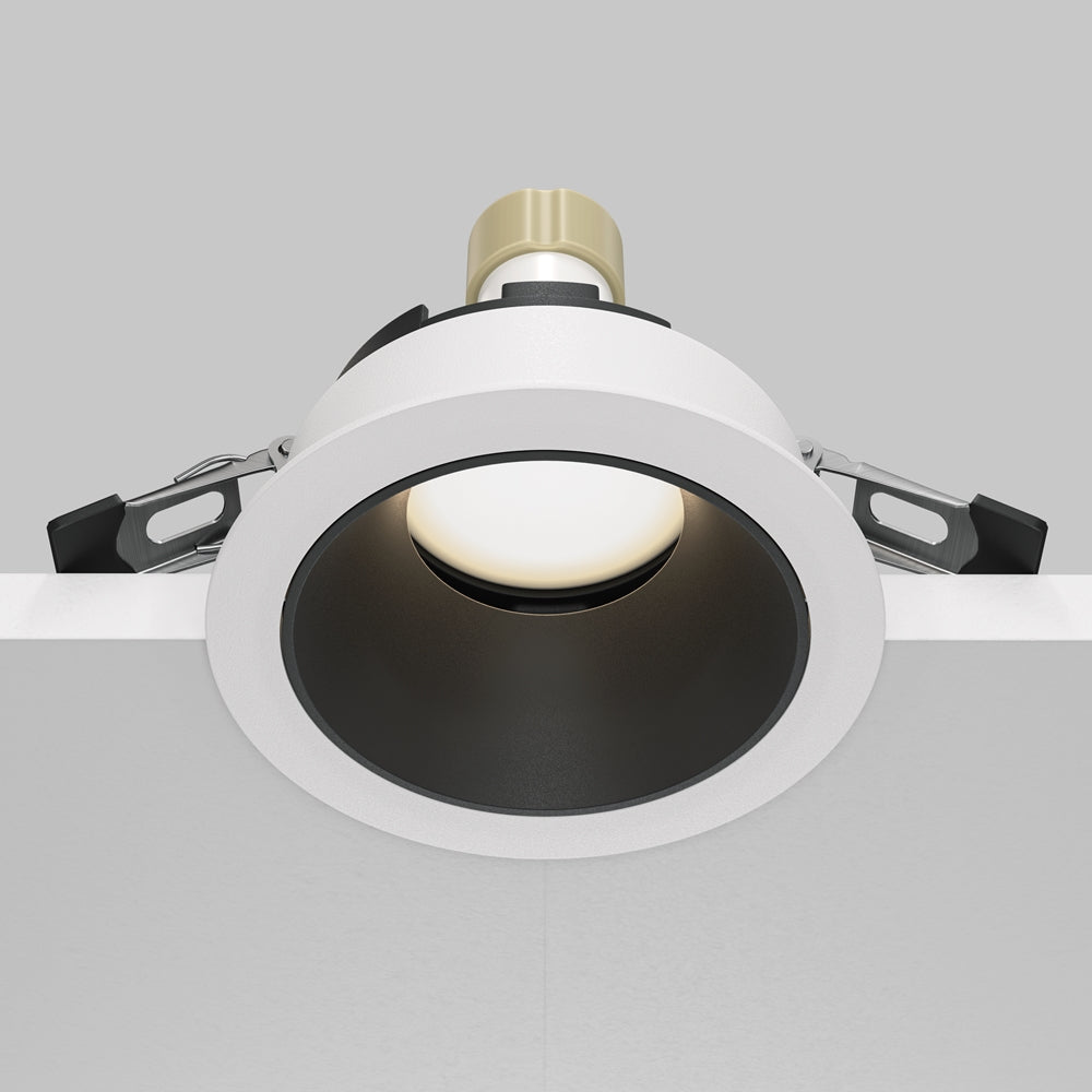 Maytoni downlight Share GU10 – wpuszczana oprawa oświetleniowa o okrągłym kształcie