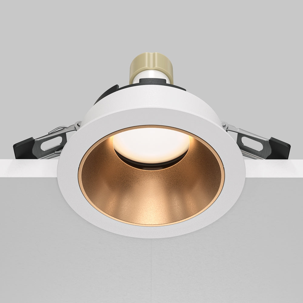 Maytoni downlight Share GU10 – wpuszczana oprawa oświetleniowa o okrągłym kształcie