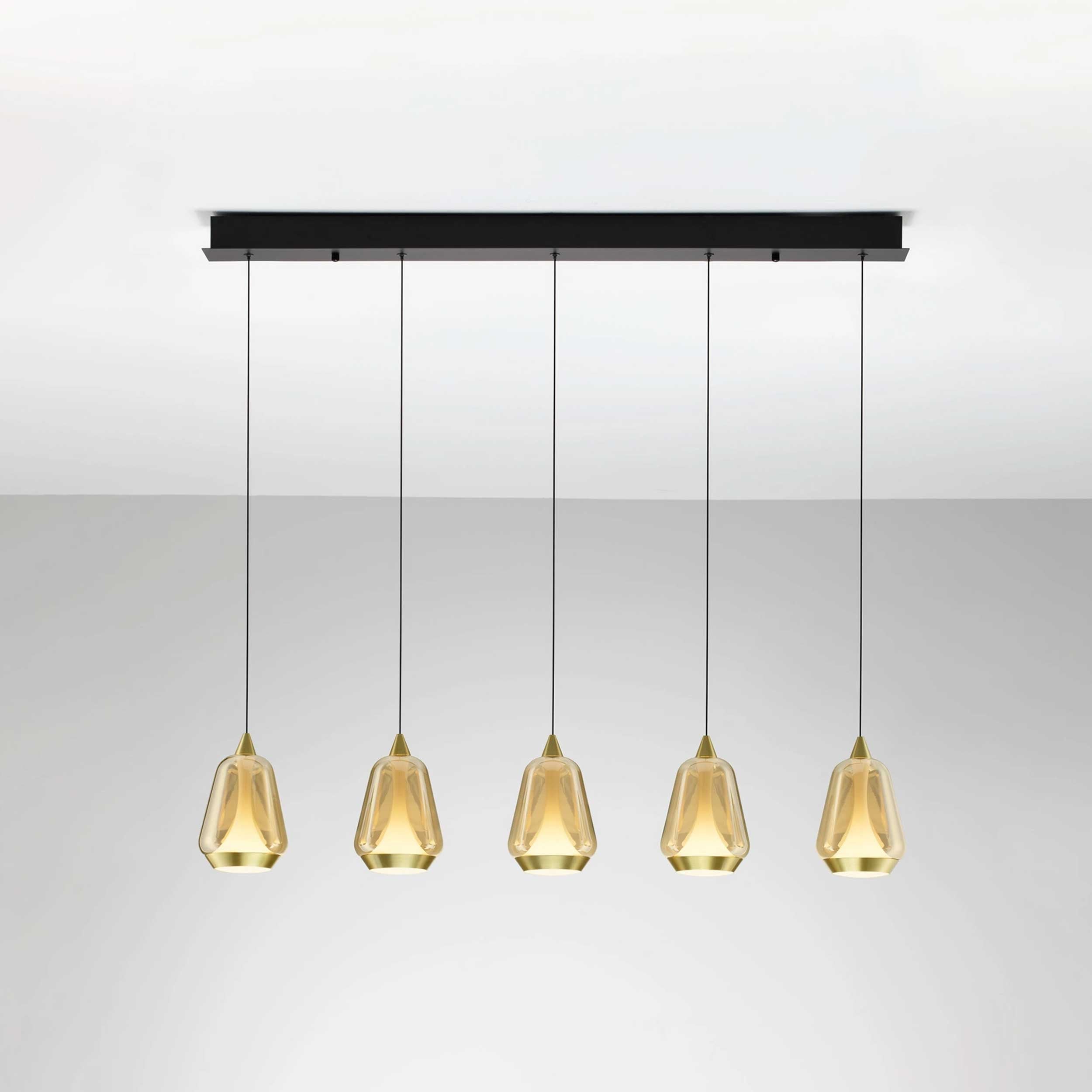 Nova Luce Lampa wisząca LED Alish o podłużnym kształcie