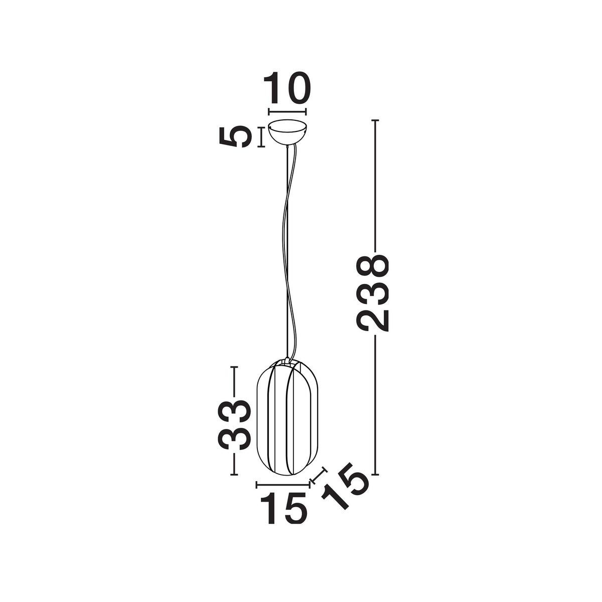 Nova Luce Lampa wisząca Daria G9