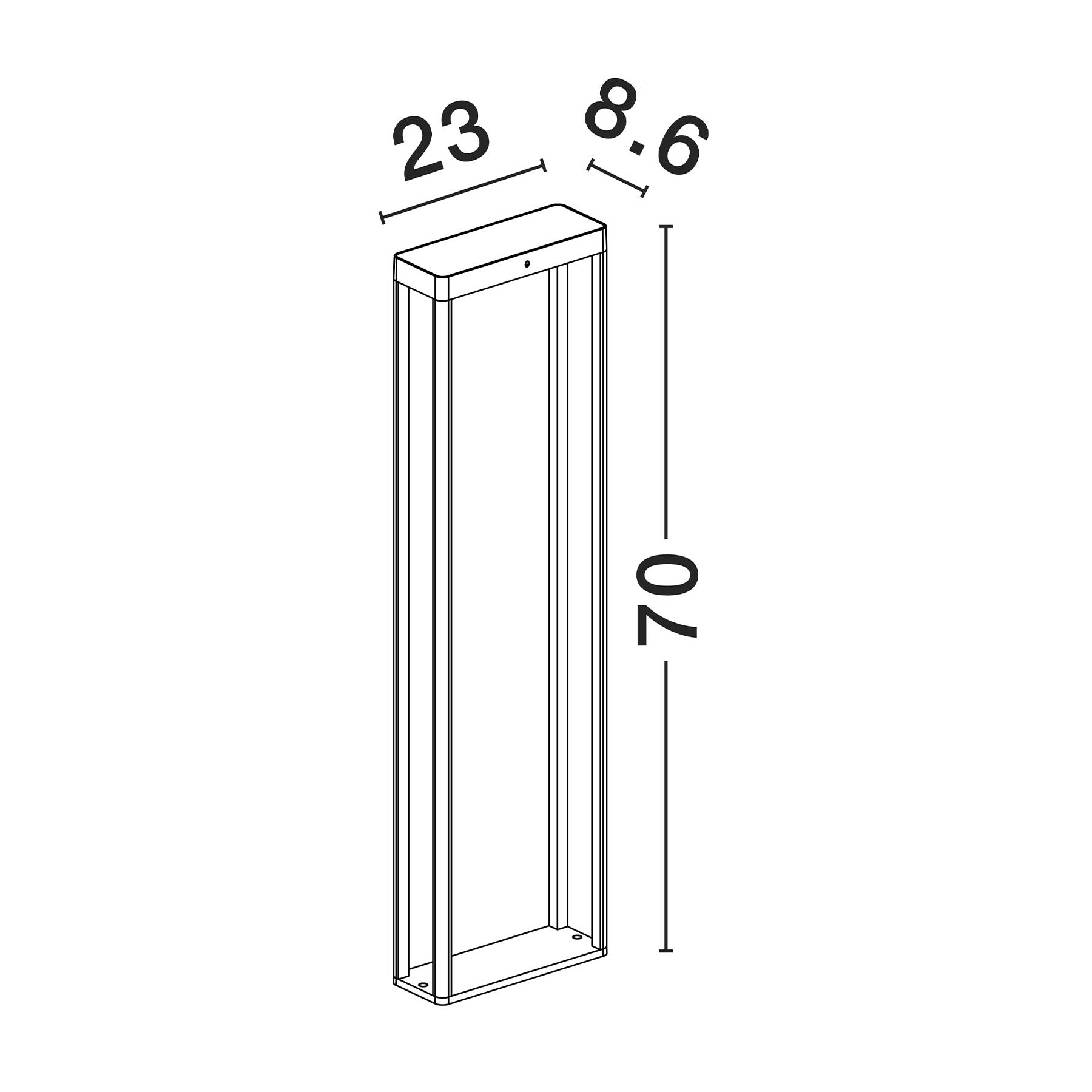 Nova Luce Berni LED solární sloupkové svítidlo IP65