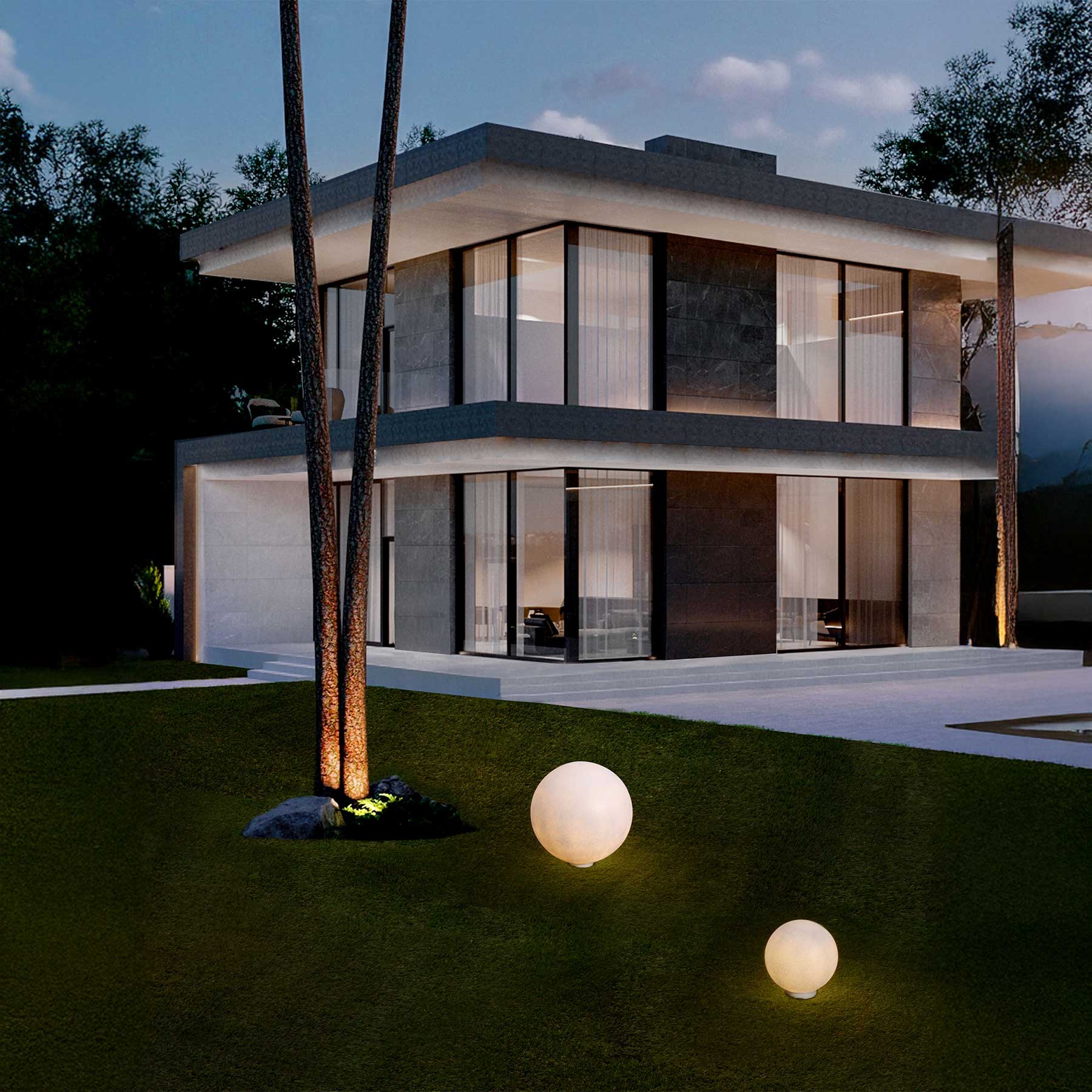 Nova Luce Moon E27 sloupkové svítidlo IP65