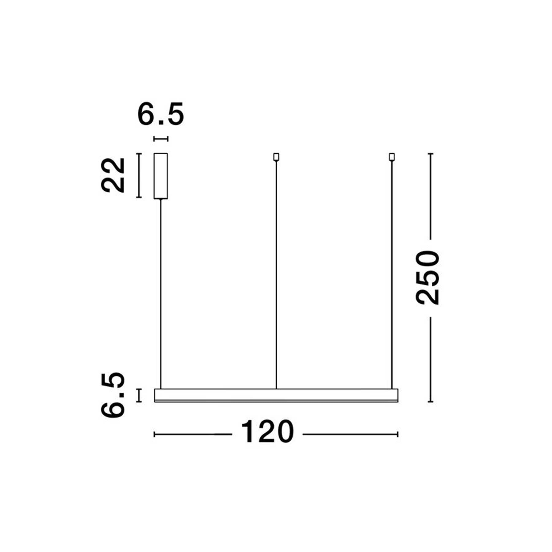 Nova Luce Motif LED kruhové závěsné svítidlo stmívatelné CCT