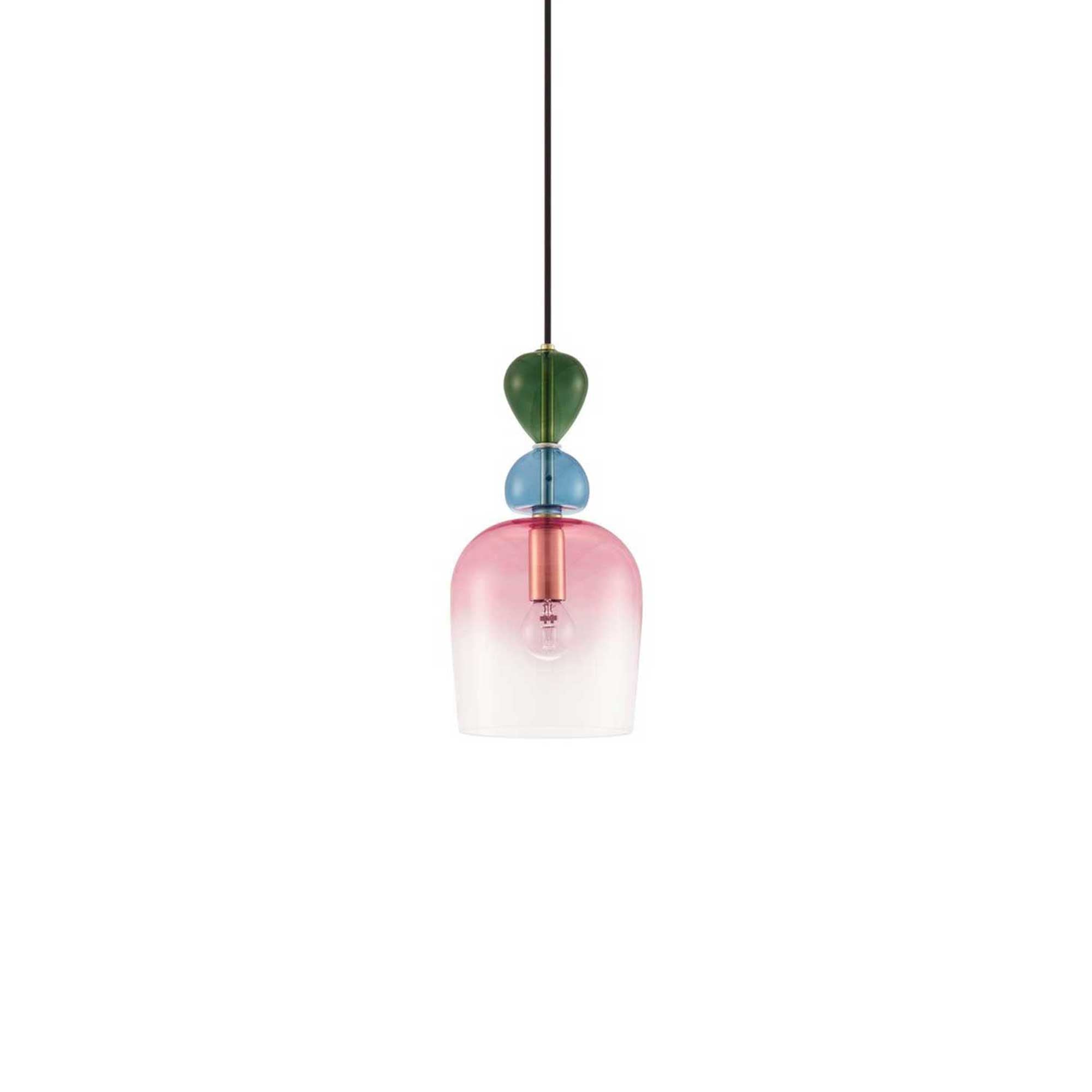 Nova Luce Murano E14 skleněné závěsné svítidlo