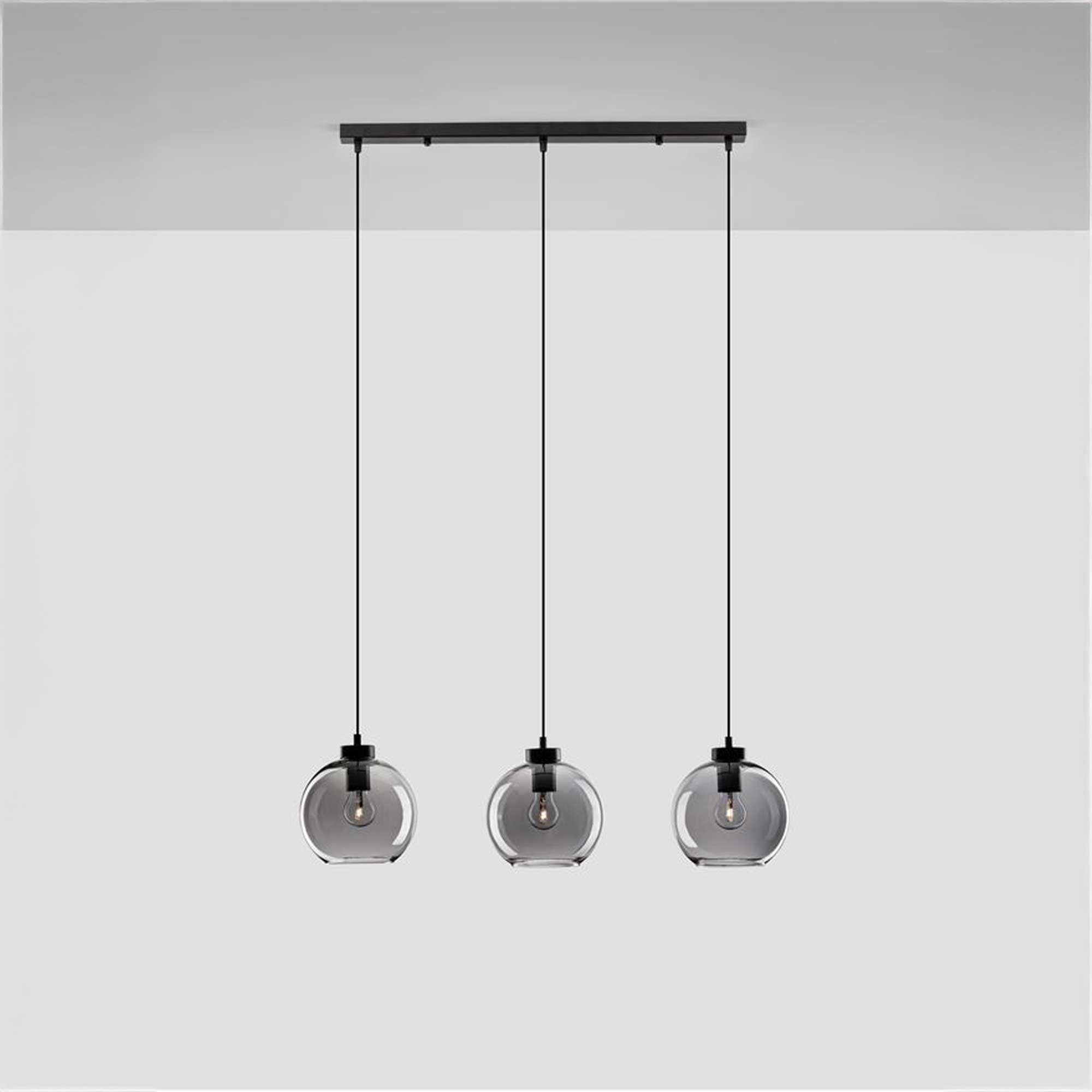 Nova Luce Palmer E27 skleněné závěsné svítidlo podélné