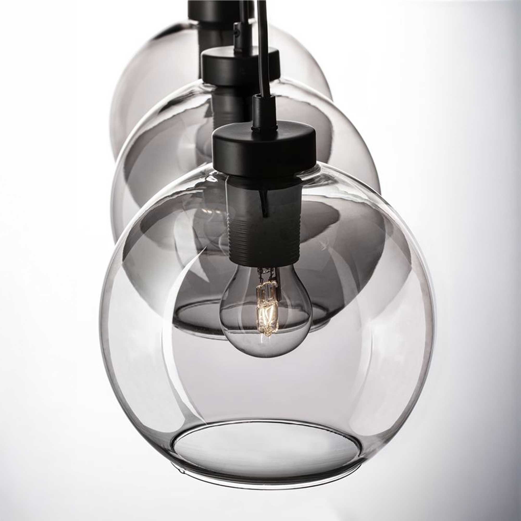 Nova Luce Palmer E27 skleněné závěsné svítidlo podélné