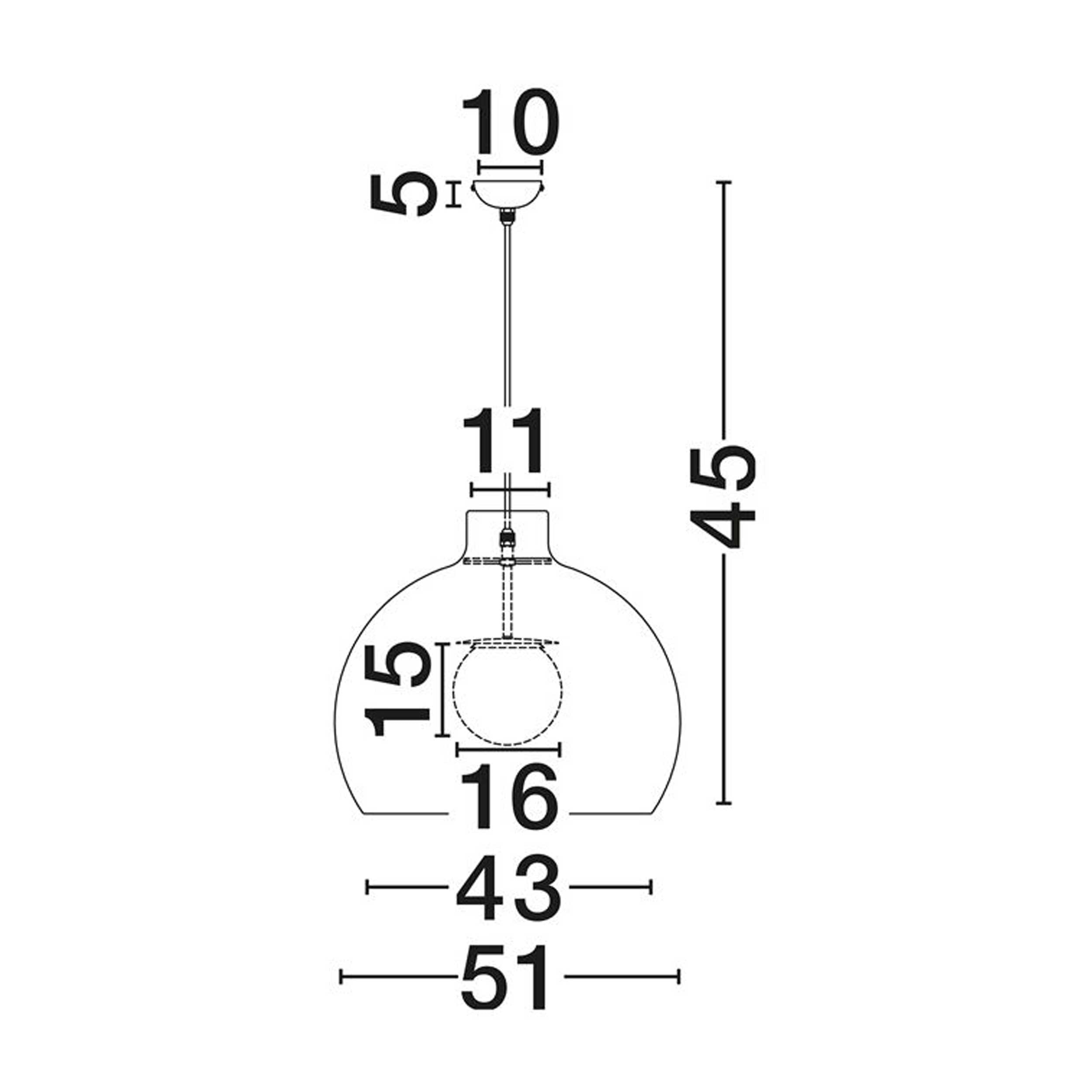 Oprawa wisząca Nova Luce Obbit E27