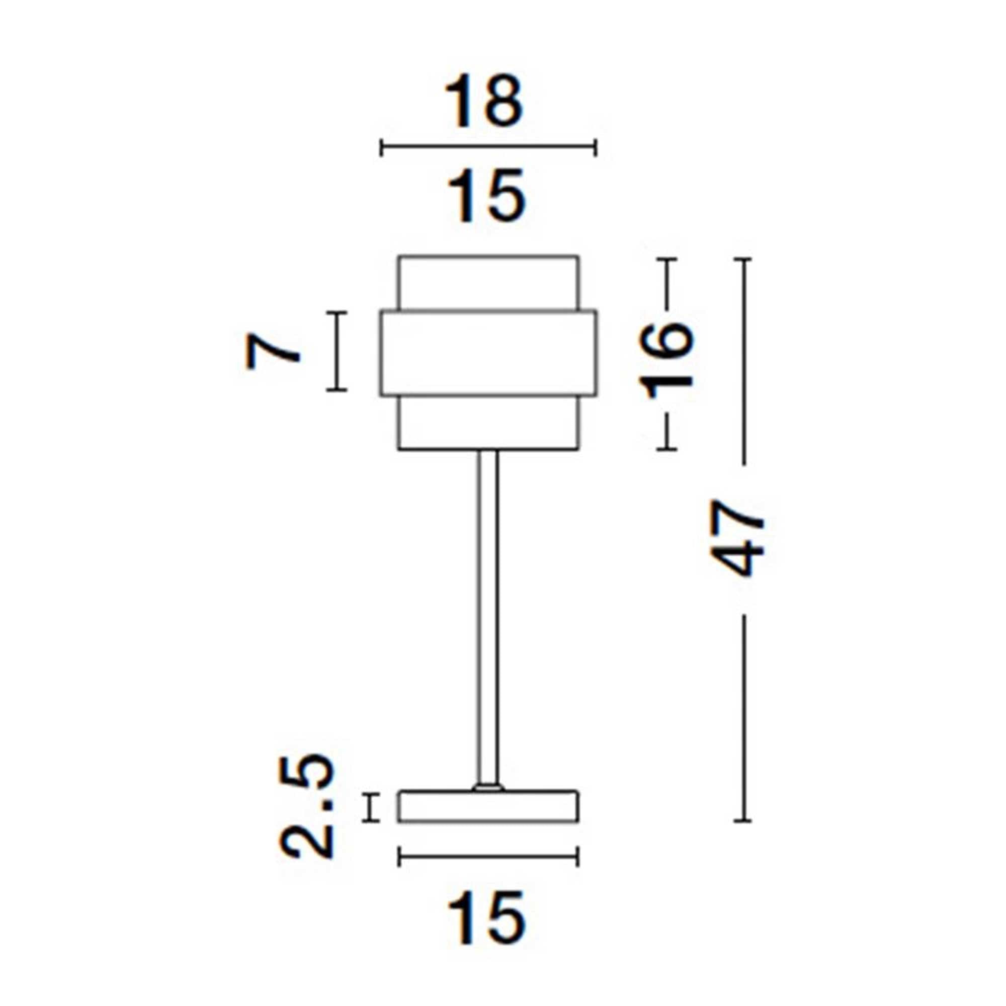 Nova Luce Sianna E27 szklana lampa stołowa
