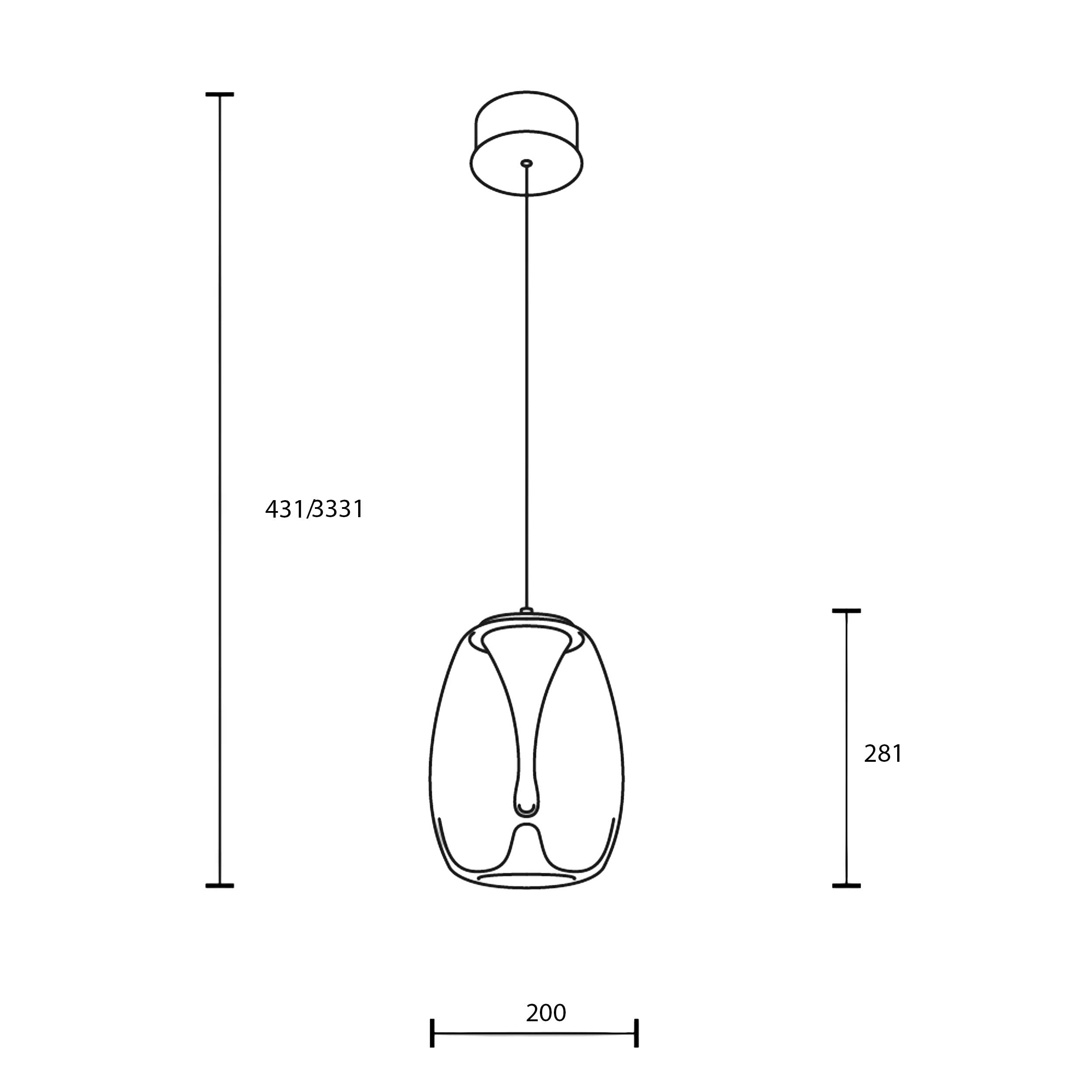 Maytoni Splash LED – lampa wisząca