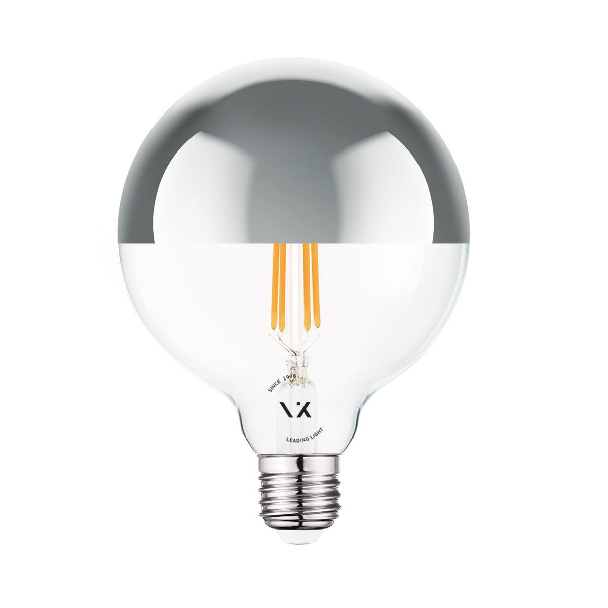Żarówka LED VK Light Globo Filament Silver E27 2700K 7W z funkcją ściemniania