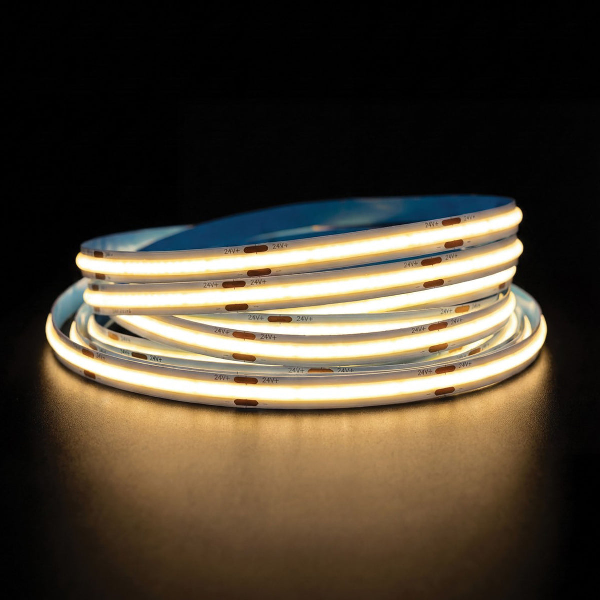 Taśma LED COB 24 V, CRI 90, IP65, 3000 K, z możliwością ściemniania (5 m)