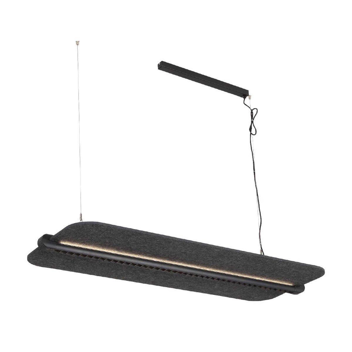 VK Light Mute L LED-owa lampa wisząca akustyczna o poziomej konstrukcji