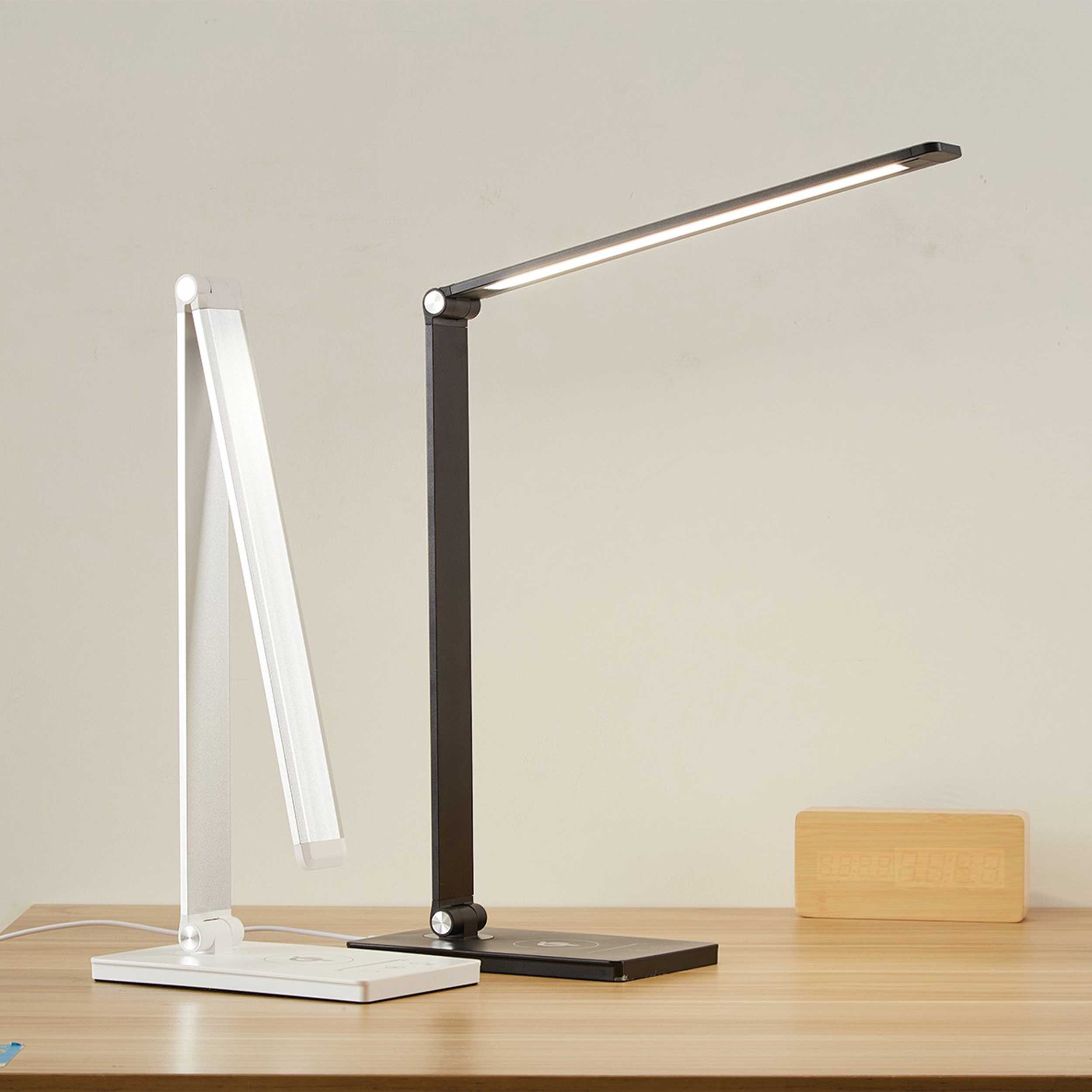 Lampa stołowa LED VK Light Nia Square z funkcją ściemniania, 3CCT