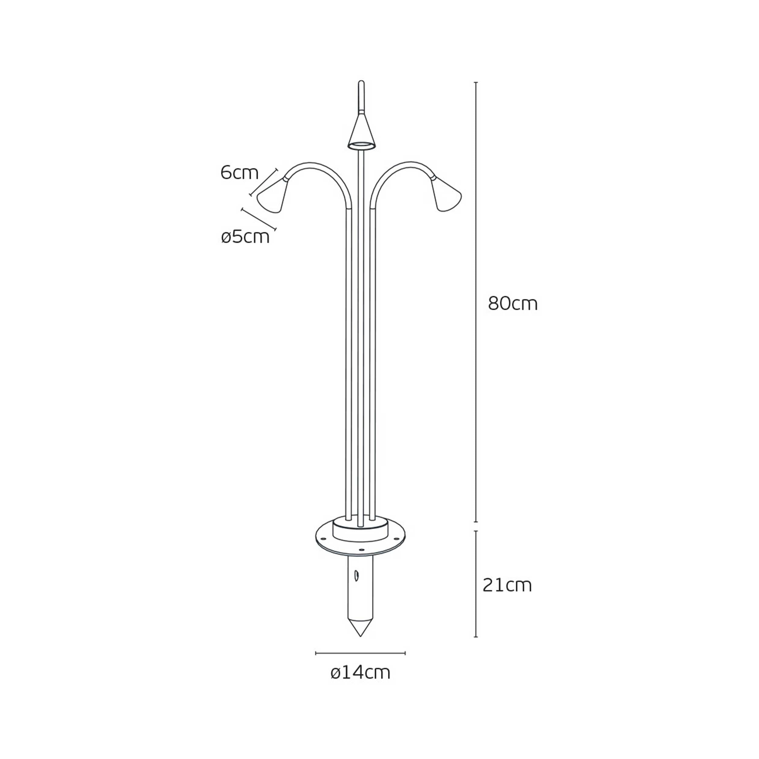 VK Light Rose 3 – oprawa słupkowa LED, IP65